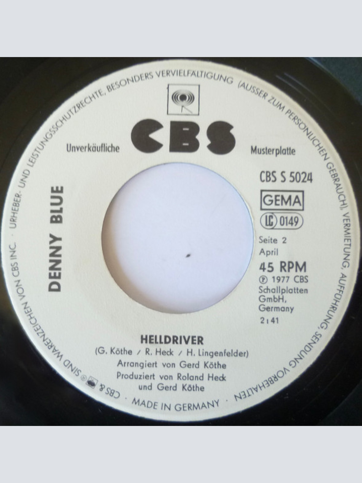 Vinyl / Denny Blue - Tu Es L'Amour