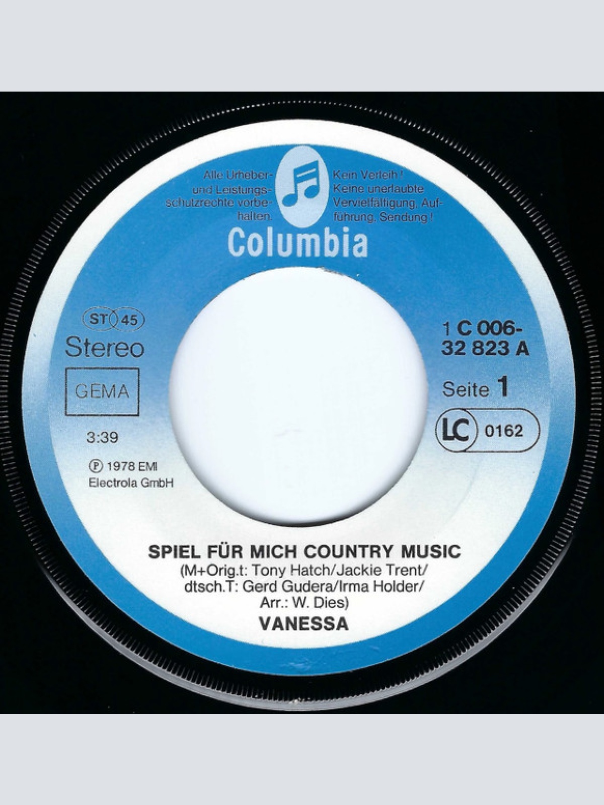 Vinyl / Vanessa (64) - Spiel Für Mich Country Music