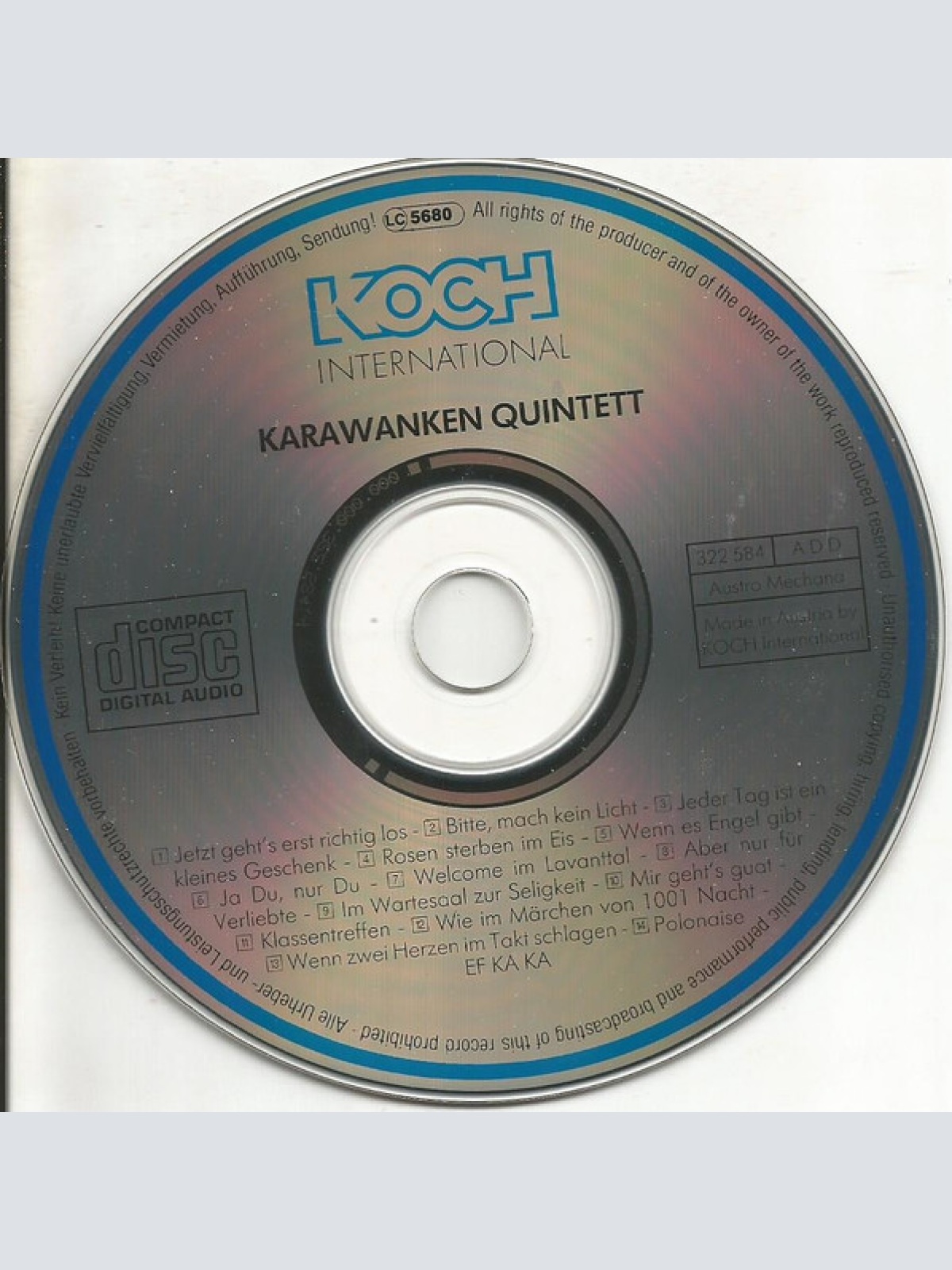 CD / Karawanken Quintett - Jeder Tag Ist Ein Kleines Geschenk