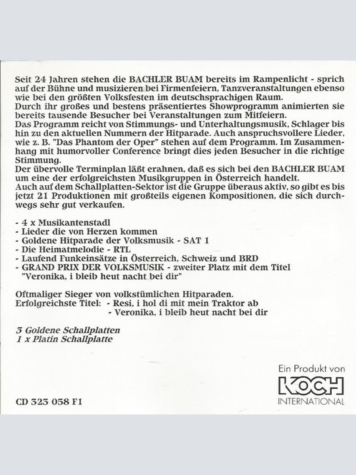 CD / Die Bachler Buam* Mit Evelin* - Wie A Blitz