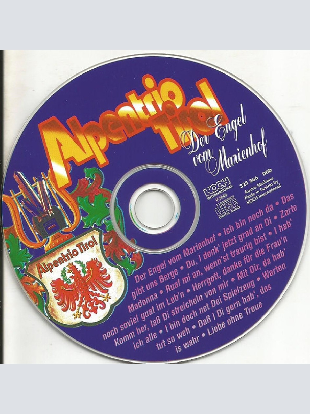 CD / Alpentrio Tirol - Der Engel Vom Marienhof