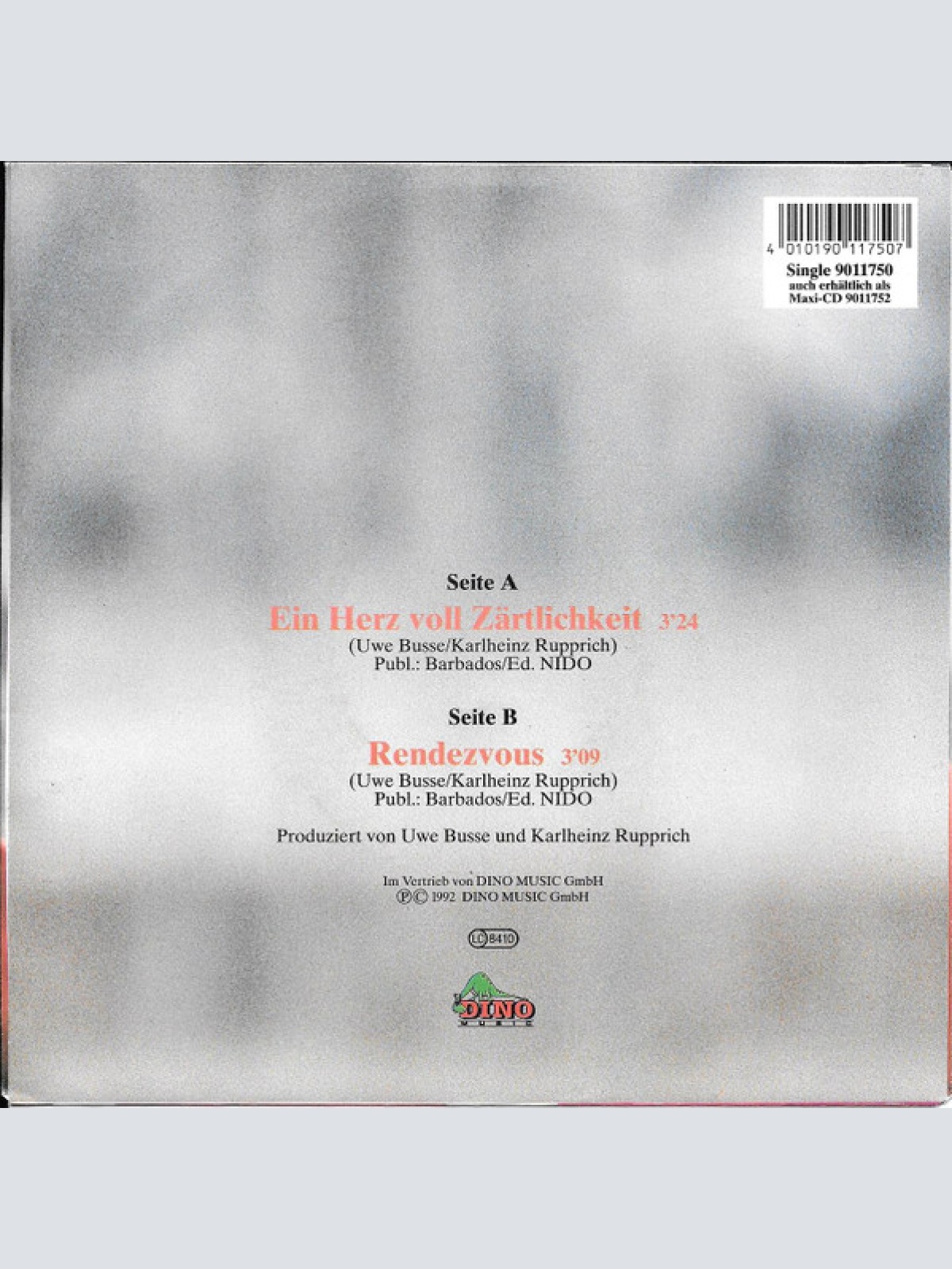 Vinyl / Uwe Busse - Ein Herz Voll Zärtlichkeit