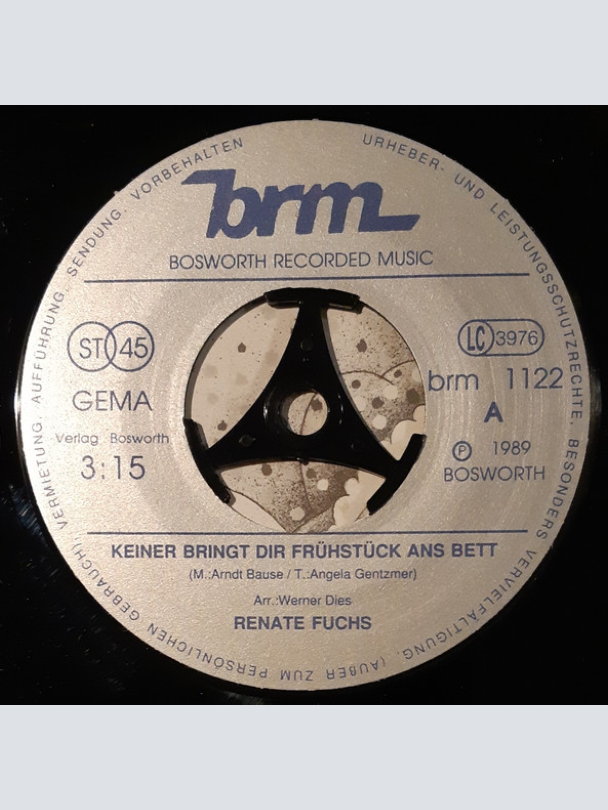 Vinyl / Renate Fuchs - Keiner Bringt Dir Frühstück Ans Bett / Dicke Da