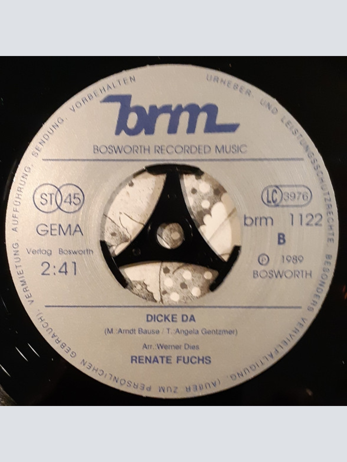 Vinyl / Renate Fuchs - Keiner Bringt Dir Frühstück Ans Bett / Dicke Da