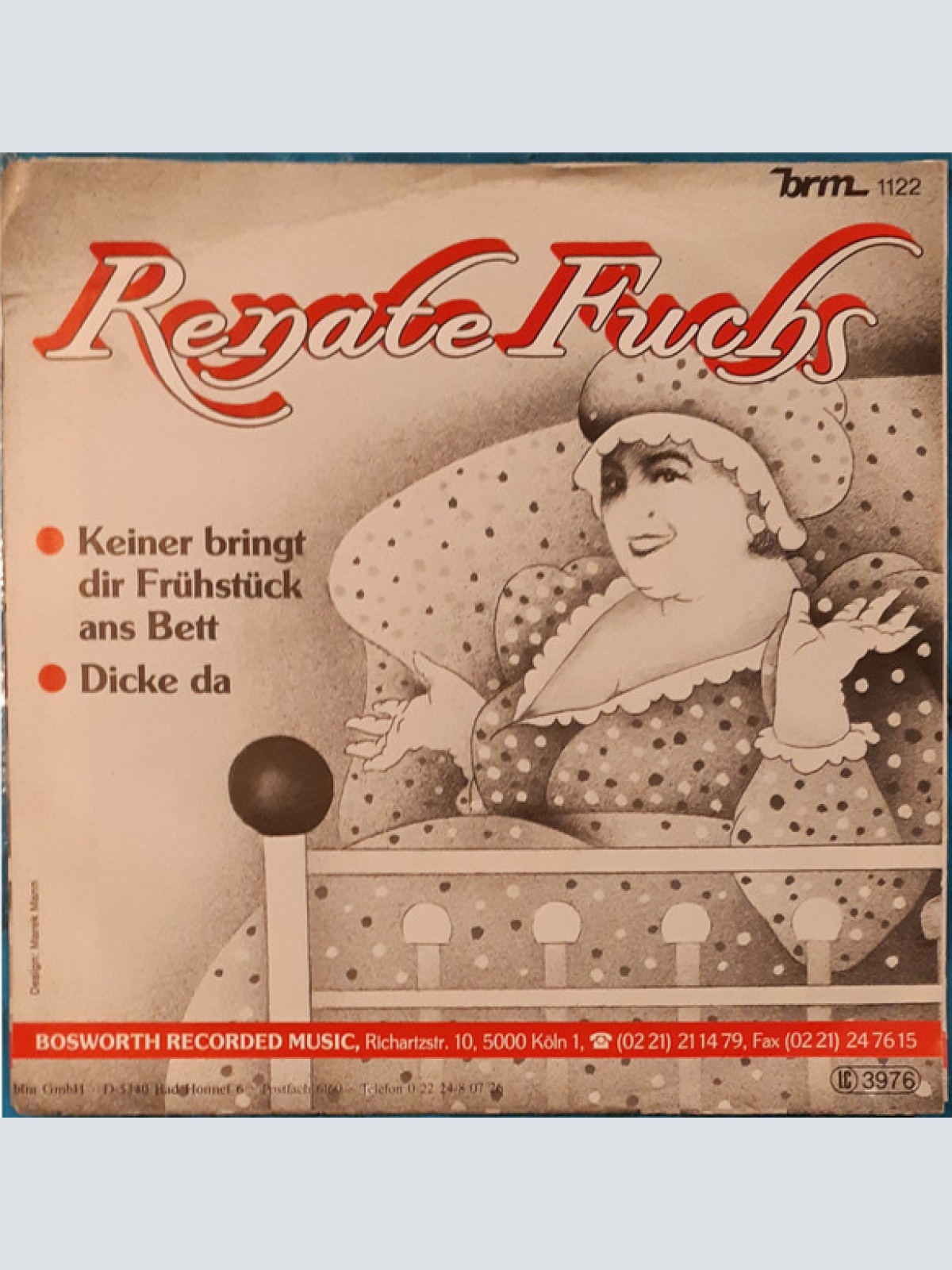 Vinyl / Renate Fuchs - Keiner Bringt Dir Frühstück Ans Bett / Dicke Da