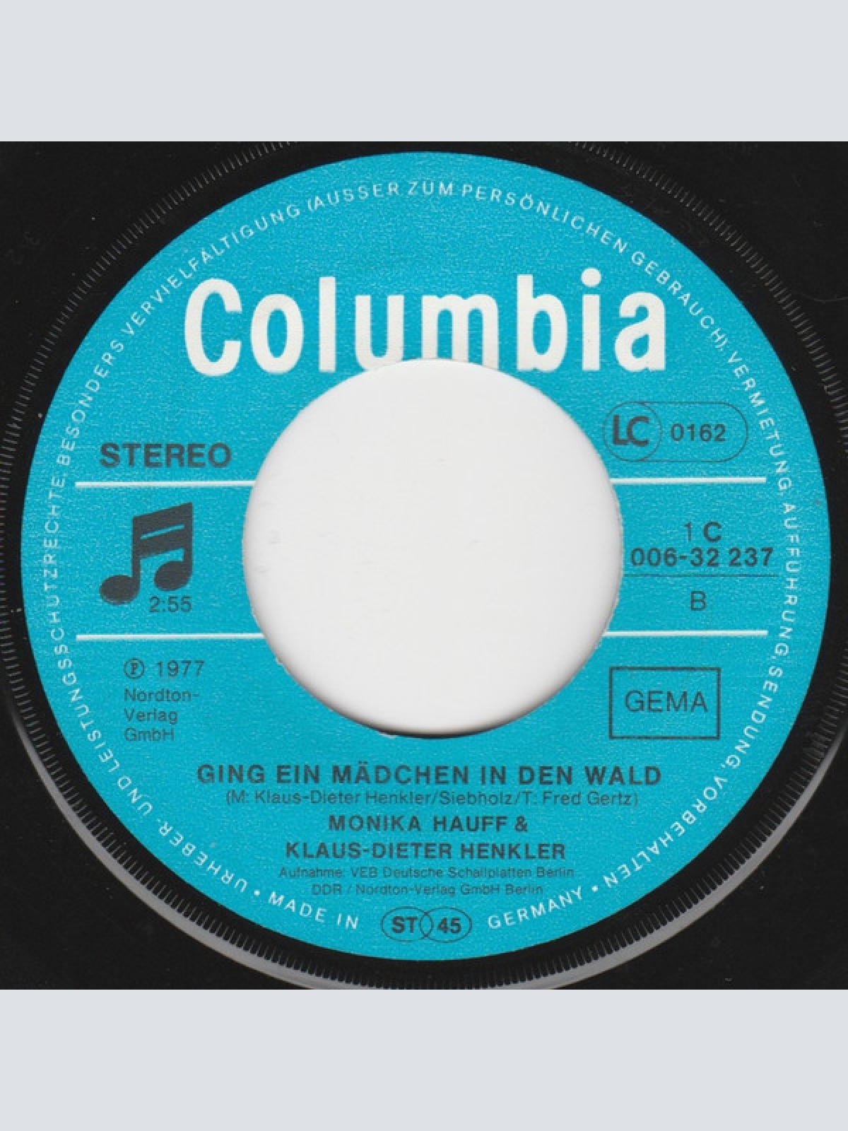 Vinyl / Monika Hauff & Klaus-Dieter Henkler - Als Ich Dich Heute Wiedersah