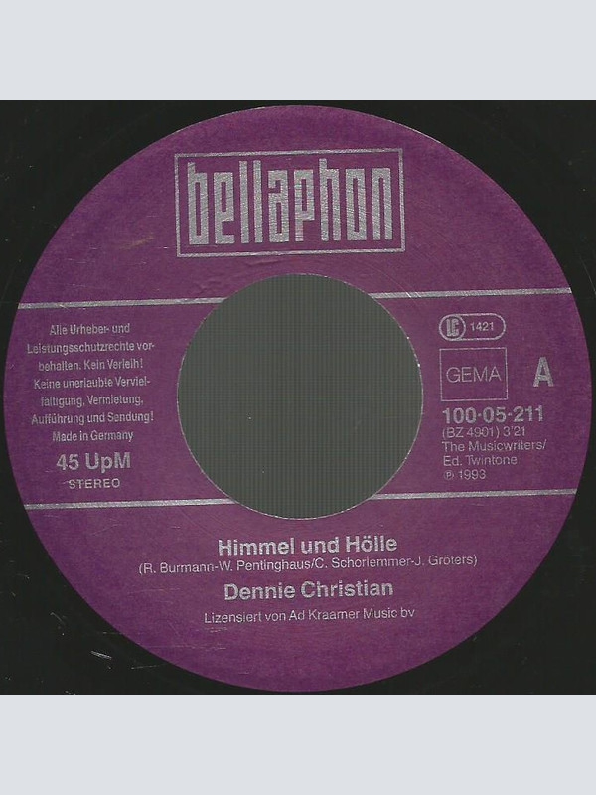 Vinyl / Dennie Christian - Himmel Und Hölle