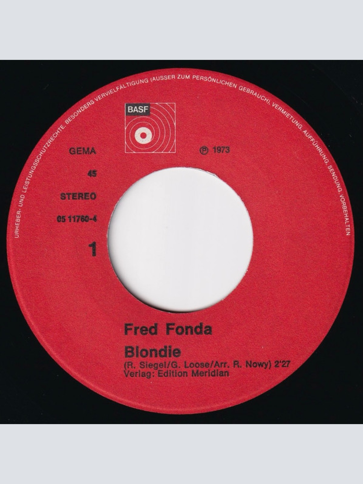 Vinyl / Fred Fonda - Blondie