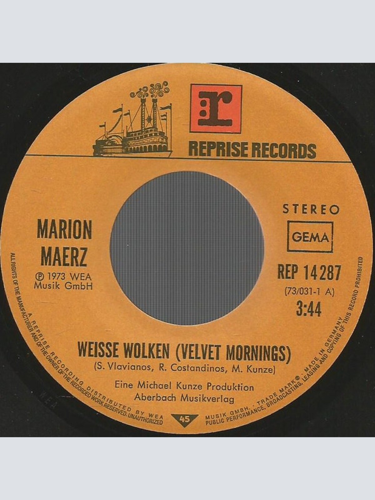 Vinyl / Marion Maerz - Weiße Wolken (Velvet Mornings)