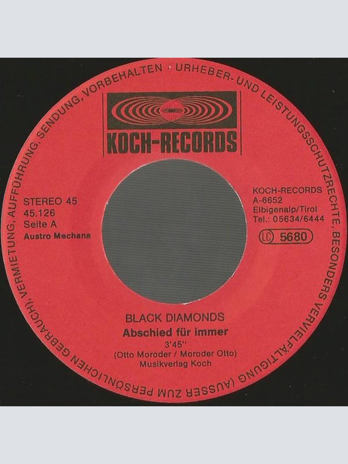 Vinyl / Black Diamonds - Abschied Für Immer