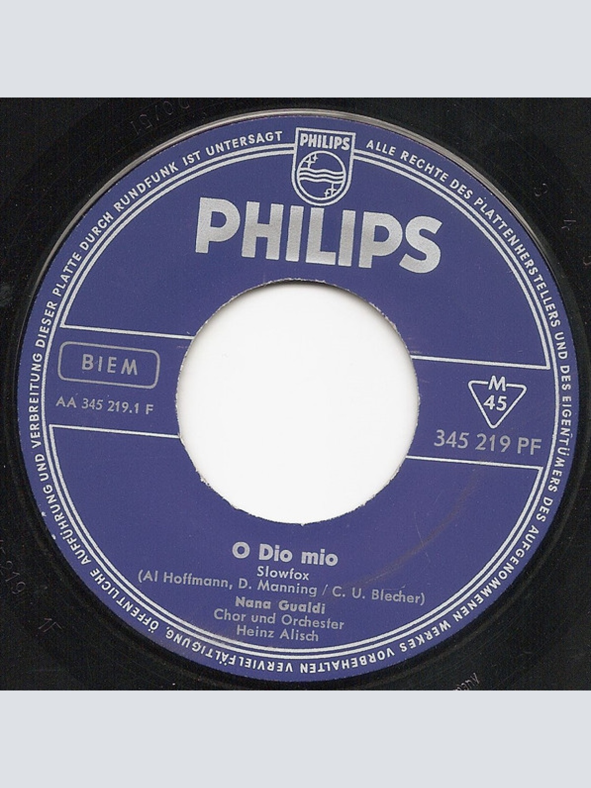 Vinyl / Nana Gualdi - O Dio Mio