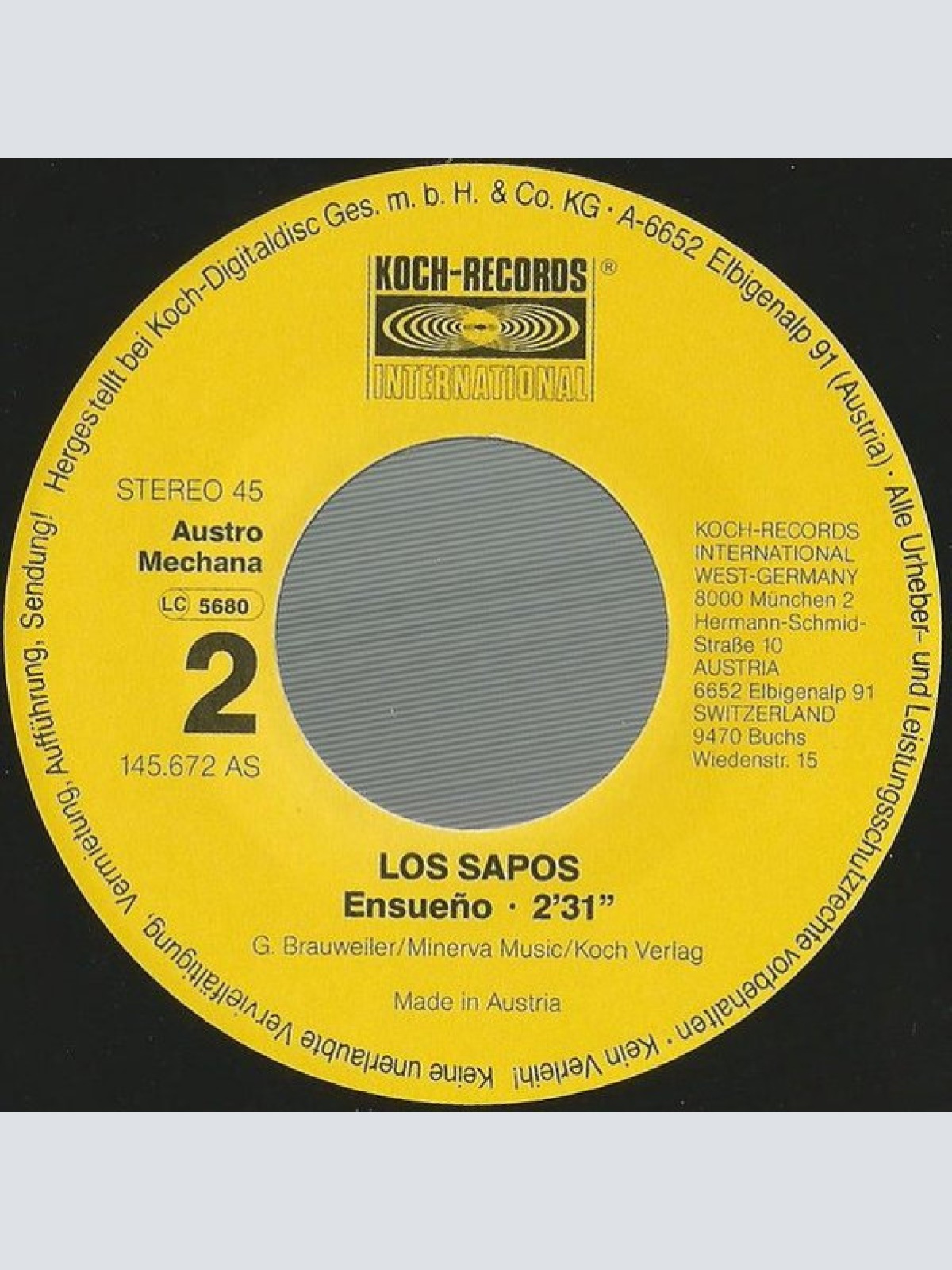 Vinyl / Los Sapos - Zabadak