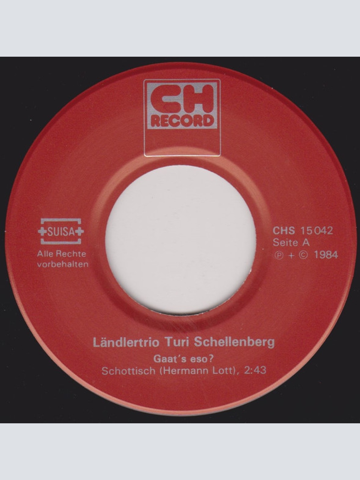 Vinyl / Ländlertrio Turi Schellenberg - Gaat S Eso? / Kasi Geisser-Marsch
