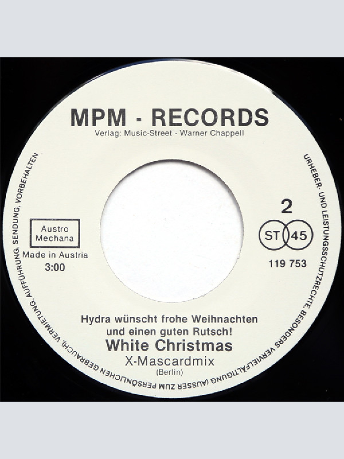 Vinyl / Hydra (47) - I'm Dreaming Of A White Christmas...