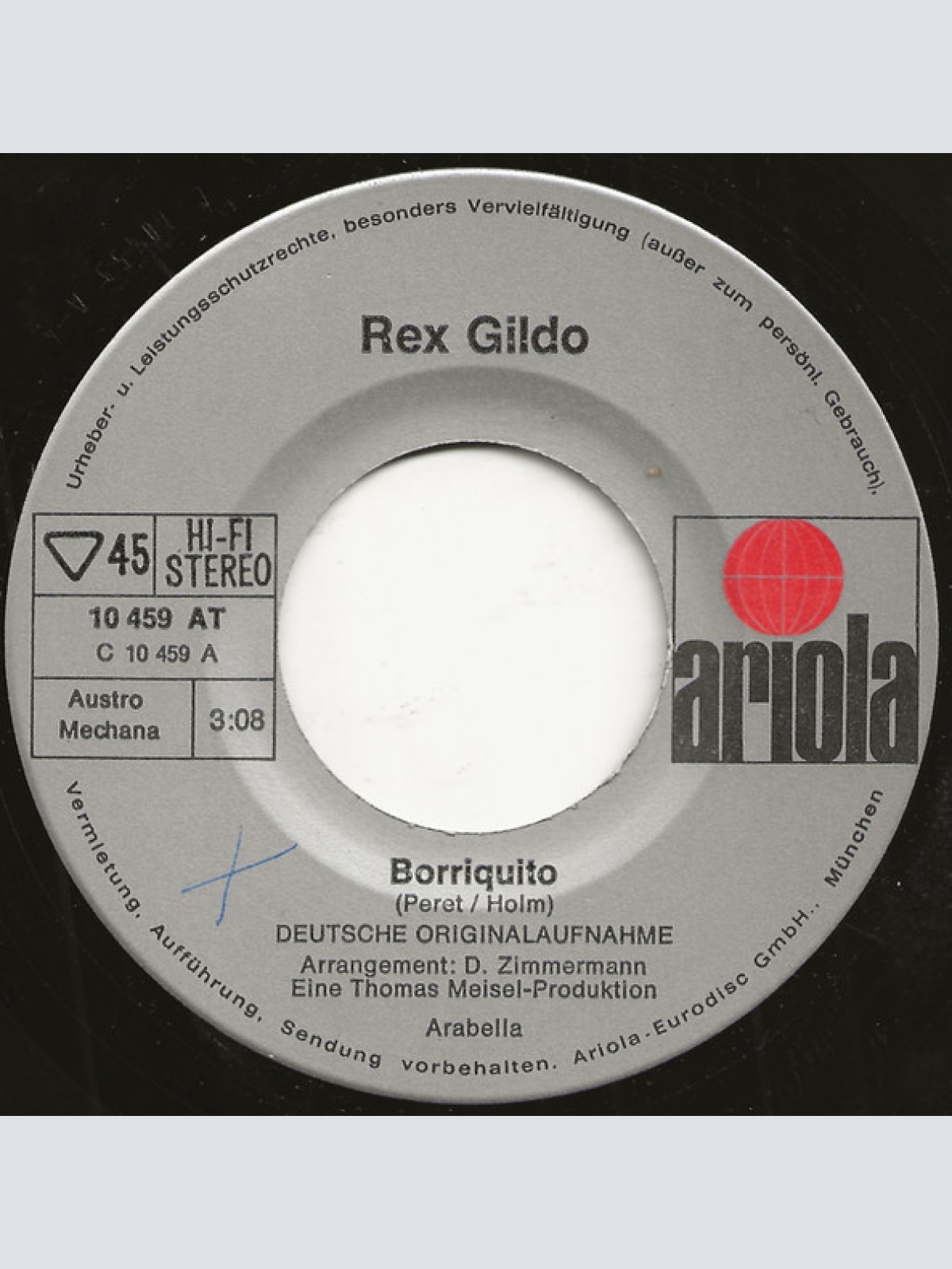 Vinyl / Rex Gildo - Borriquito