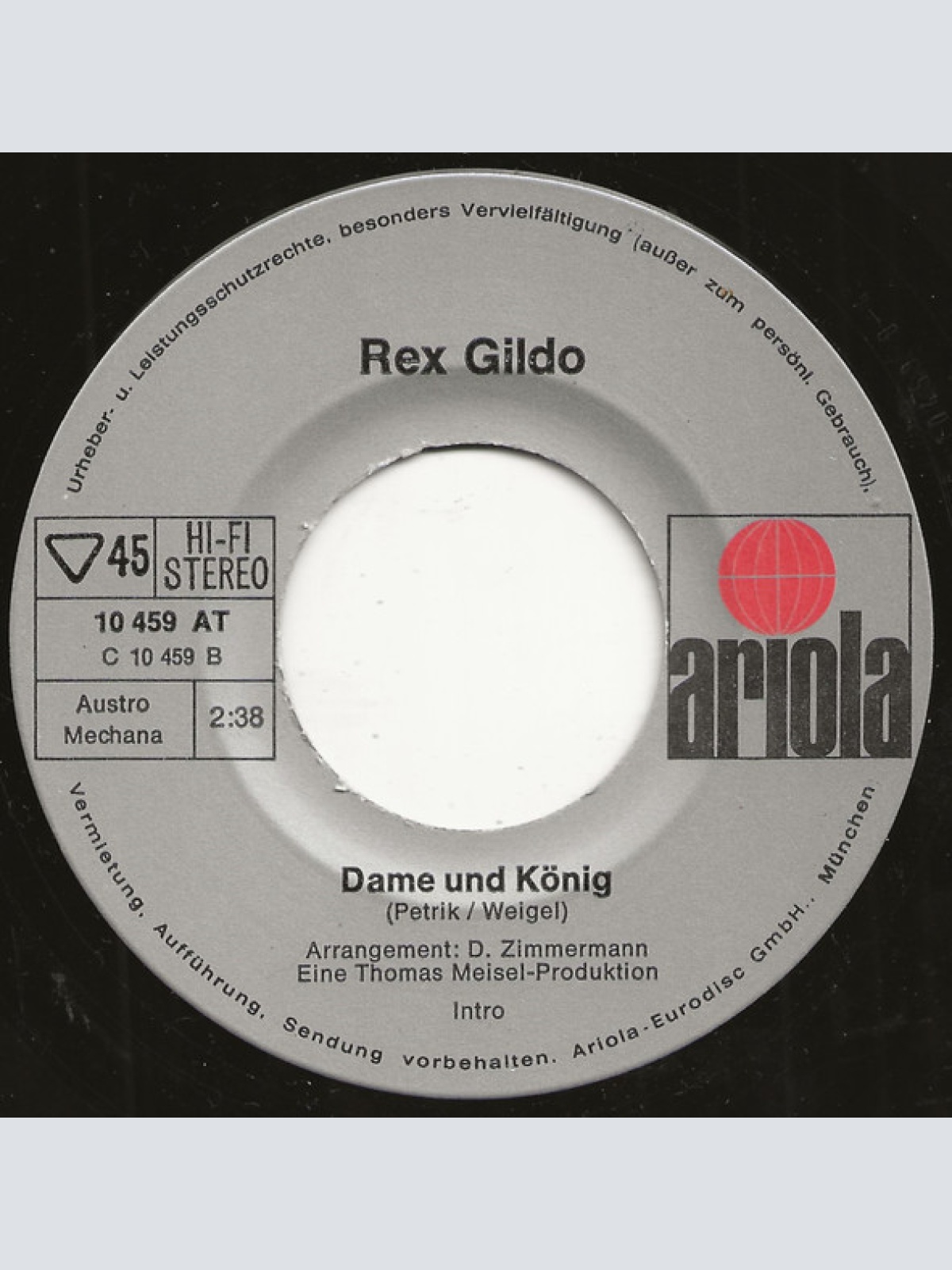 Vinyl / Rex Gildo - Borriquito