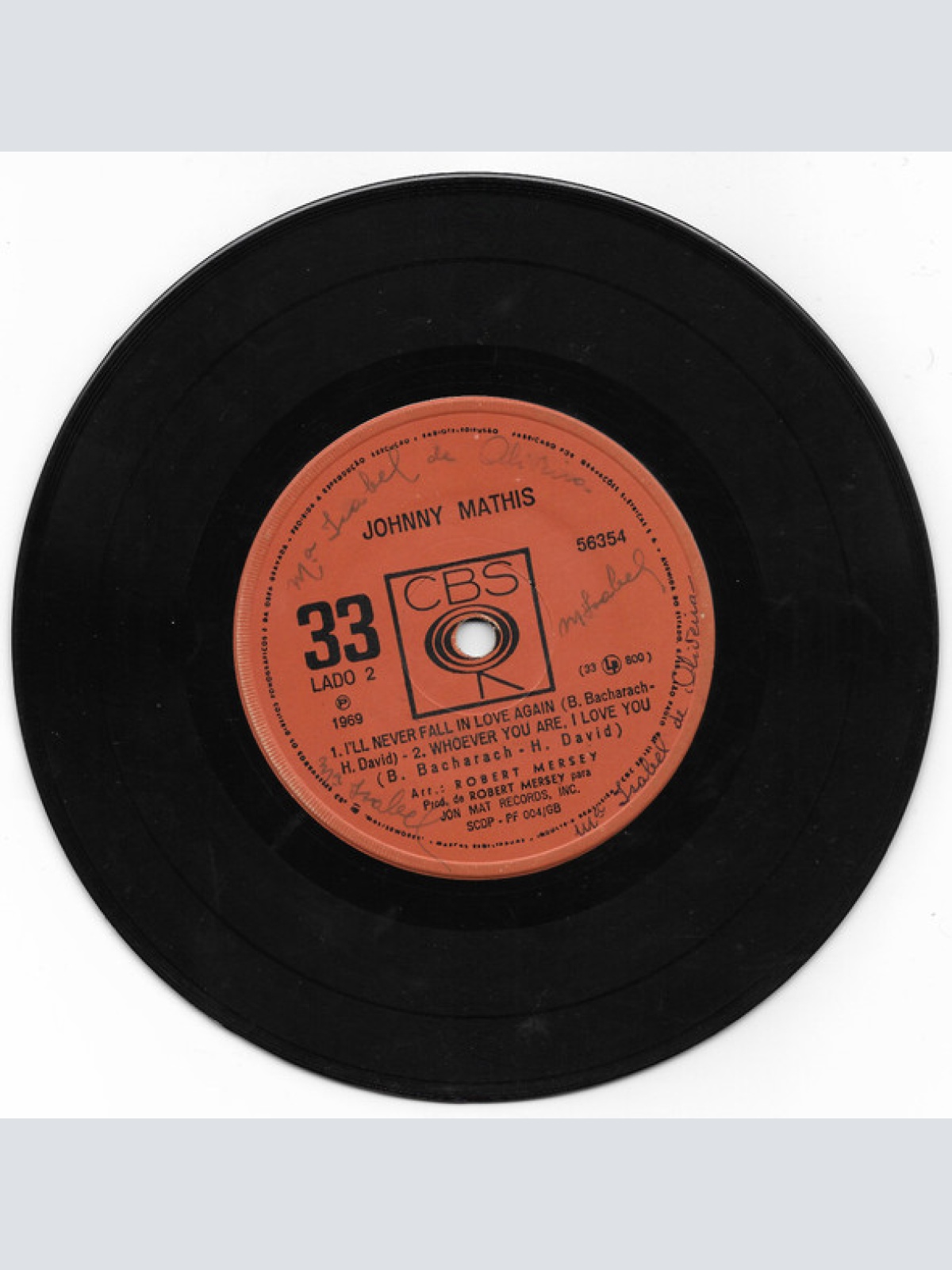 Vinyl / Johnny Mathis - A Time For Us