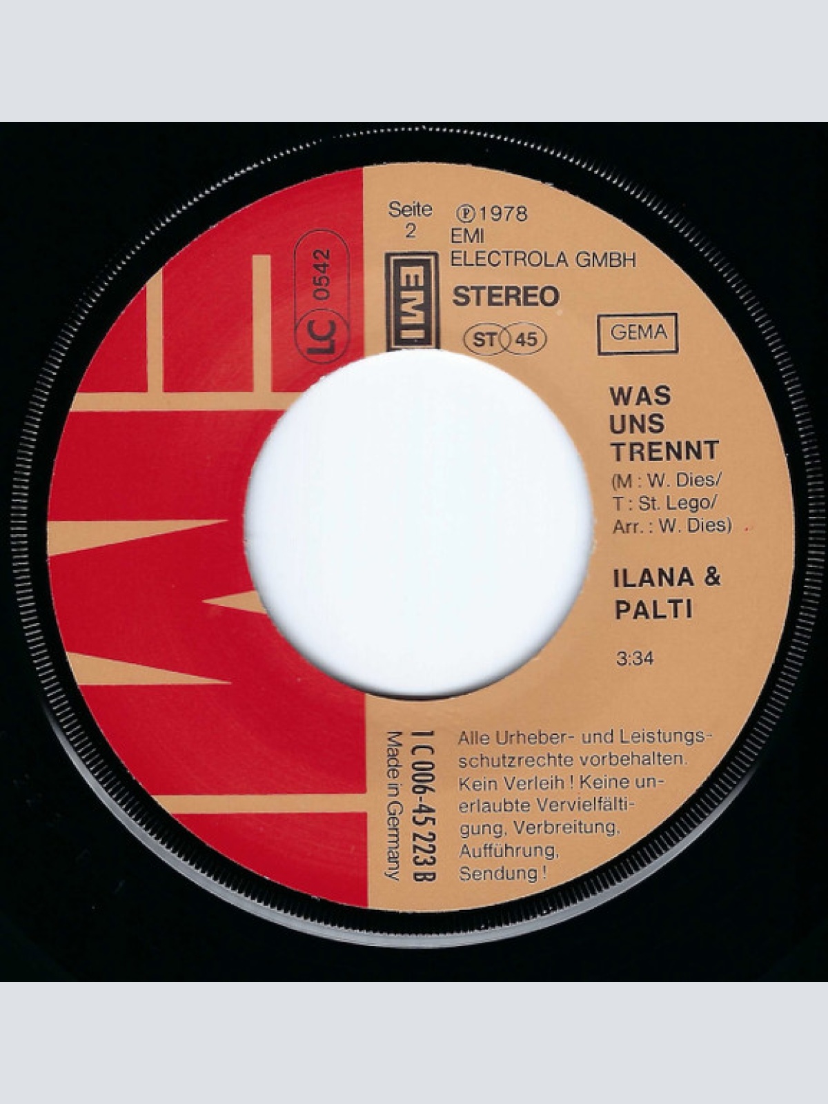 Vinyl / Ilana & Palti - Mitten In Der Nacht