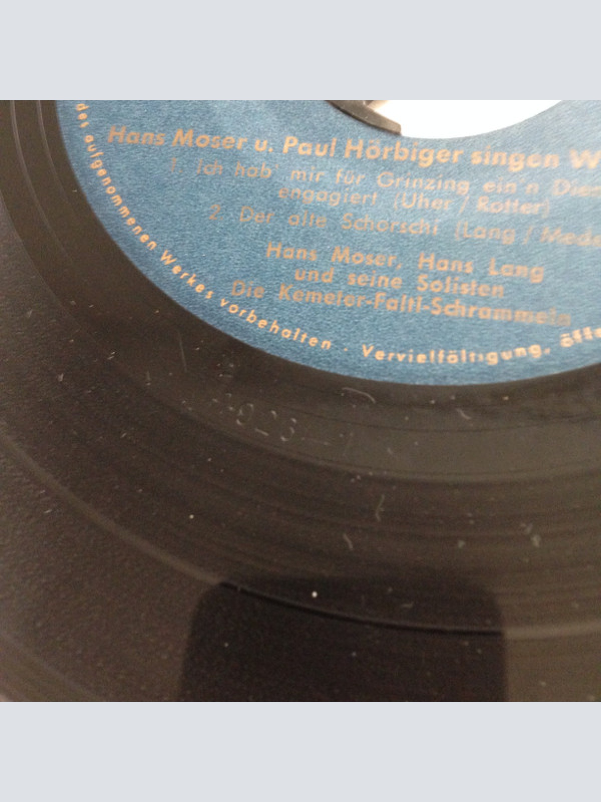 Vinyl / Hans Moser, Paul Hörbiger - Singen Wiener Lieder