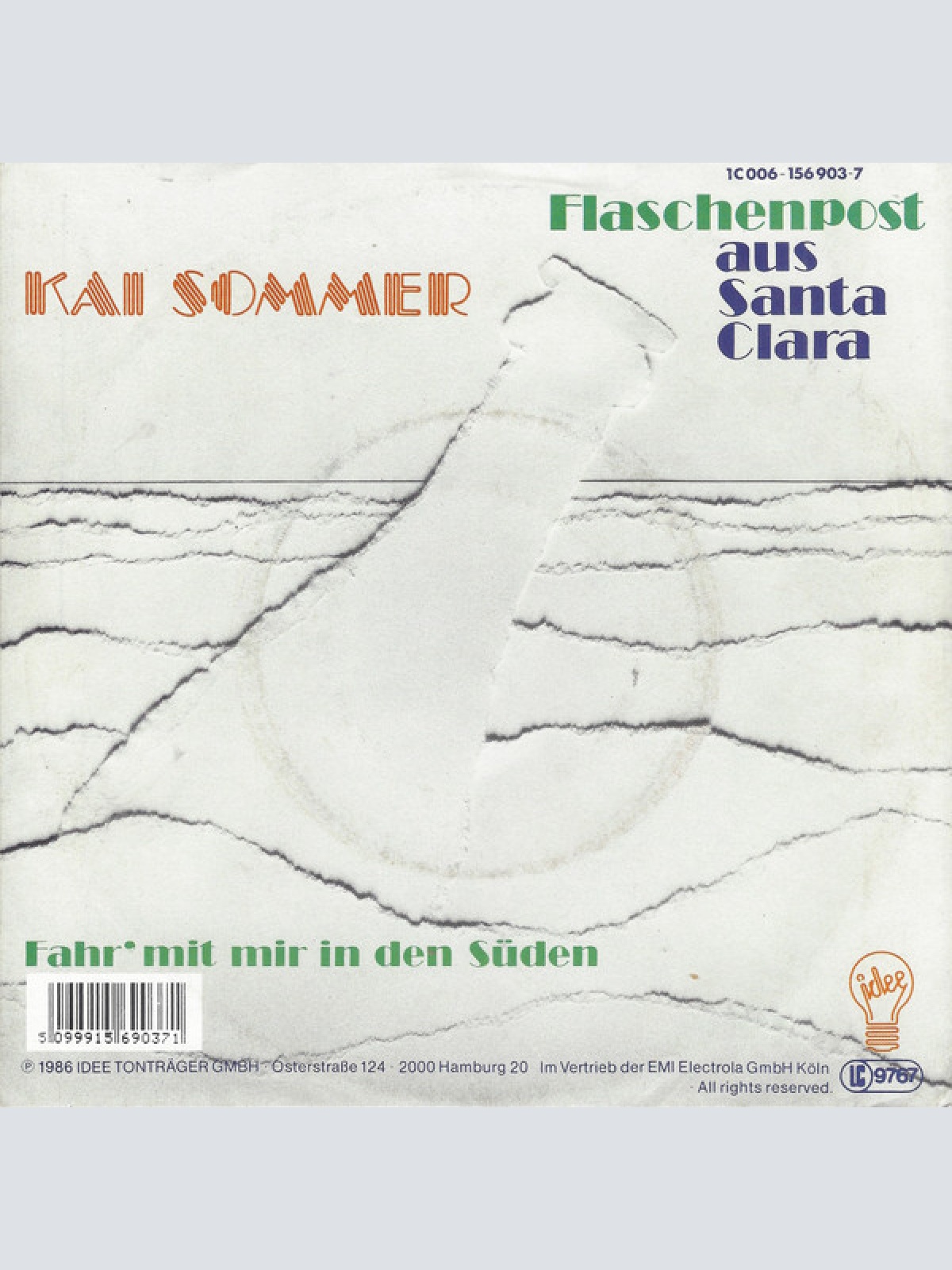 Vinyl / Kai Sommer - Flaschenpost Aus Santa Clara