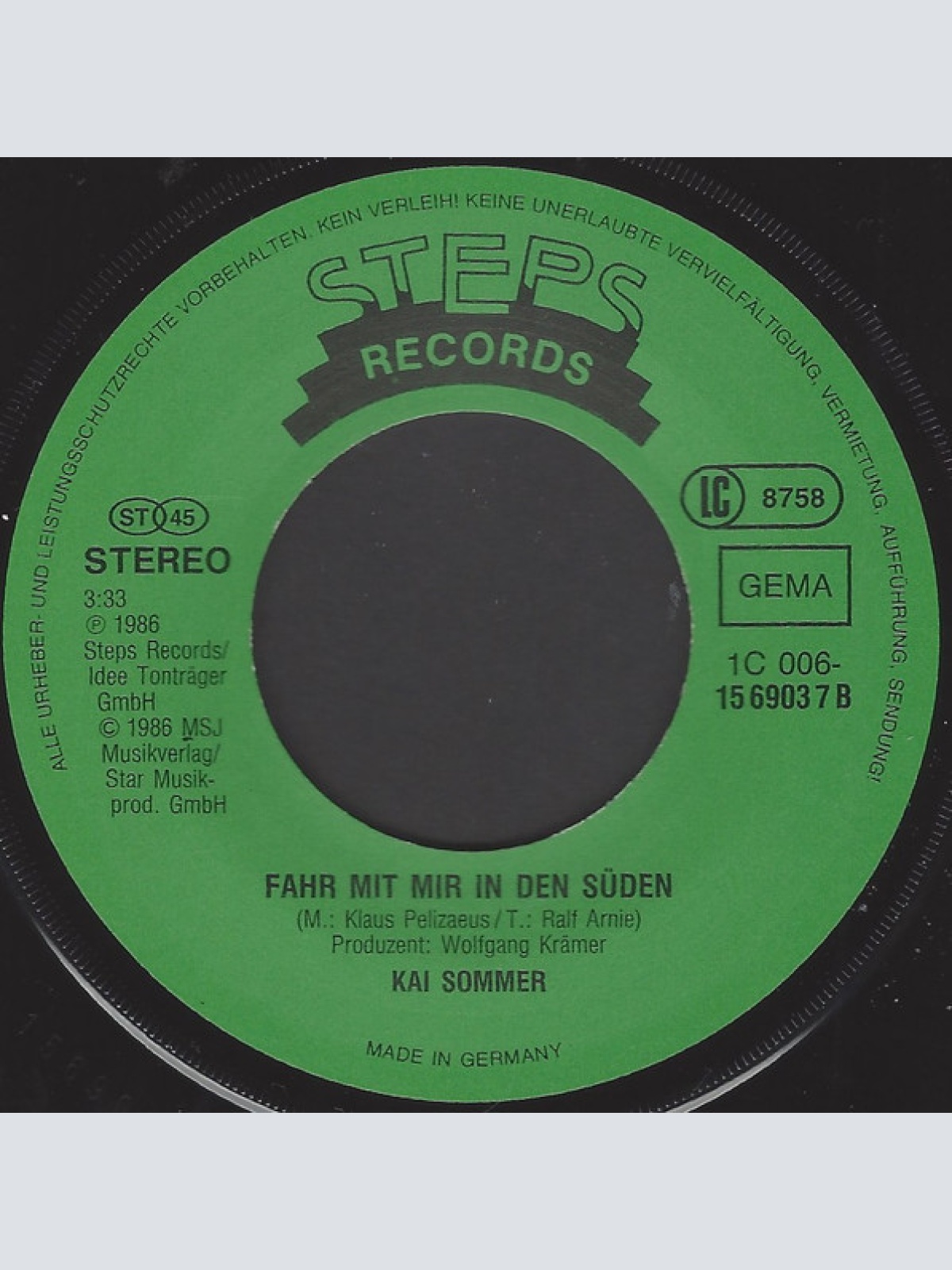 Vinyl / Kai Sommer - Flaschenpost Aus Santa Clara