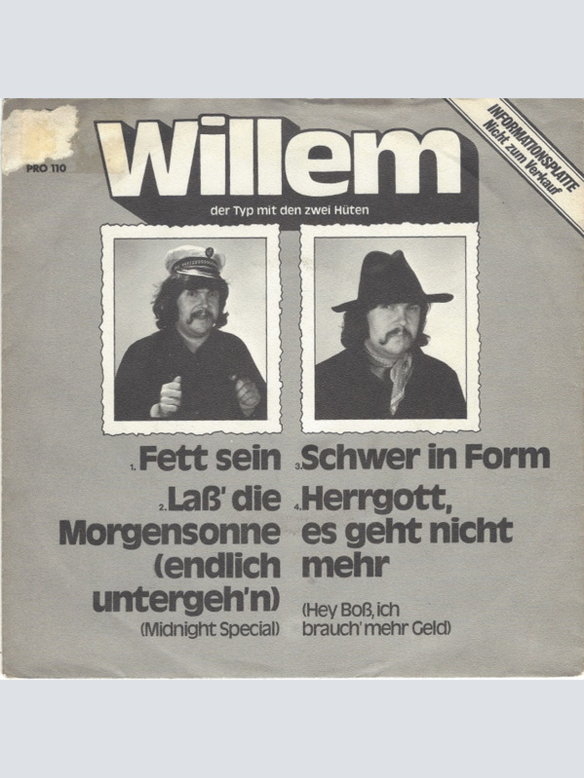 Vinyl / Willem Der Typ Mit Den Zwei Hüten* / Daddy's Group - Untitled