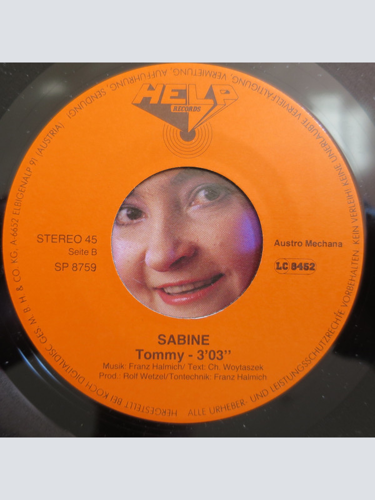 Vinyl / Sabine (64) - Zauber Der Nacht / Tommy
