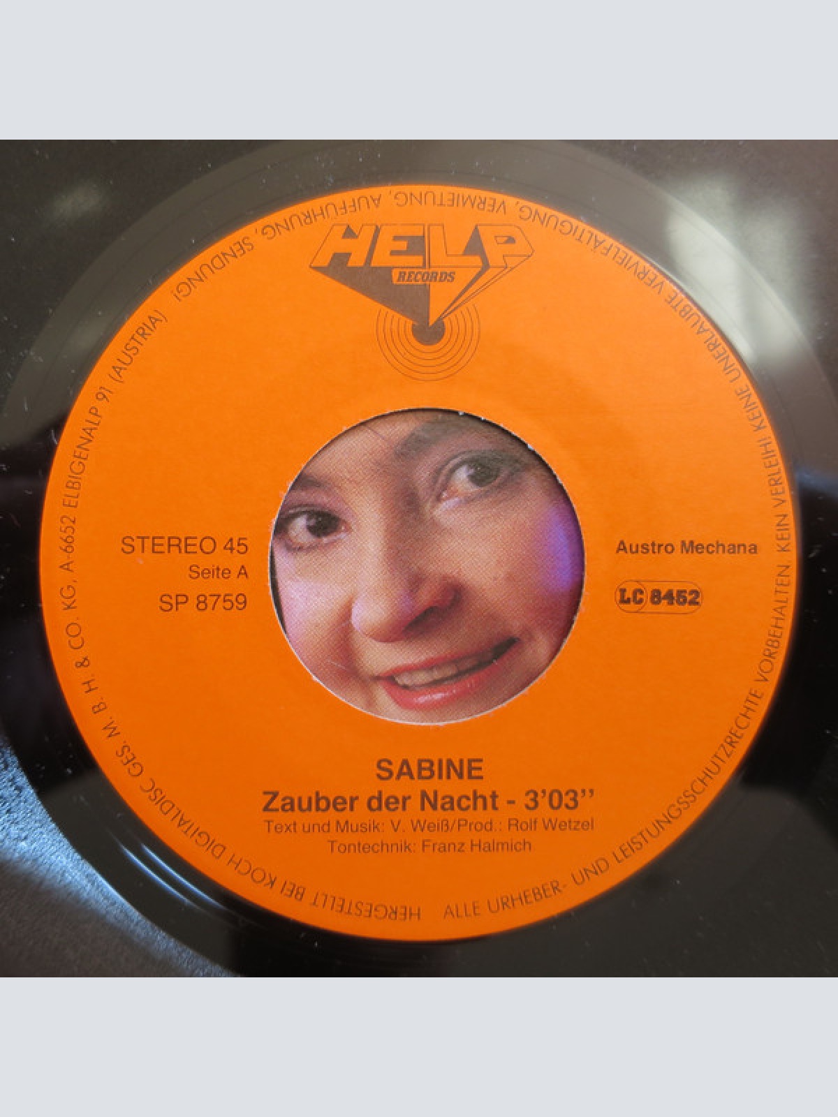 Vinyl / Sabine (64) - Zauber Der Nacht / Tommy