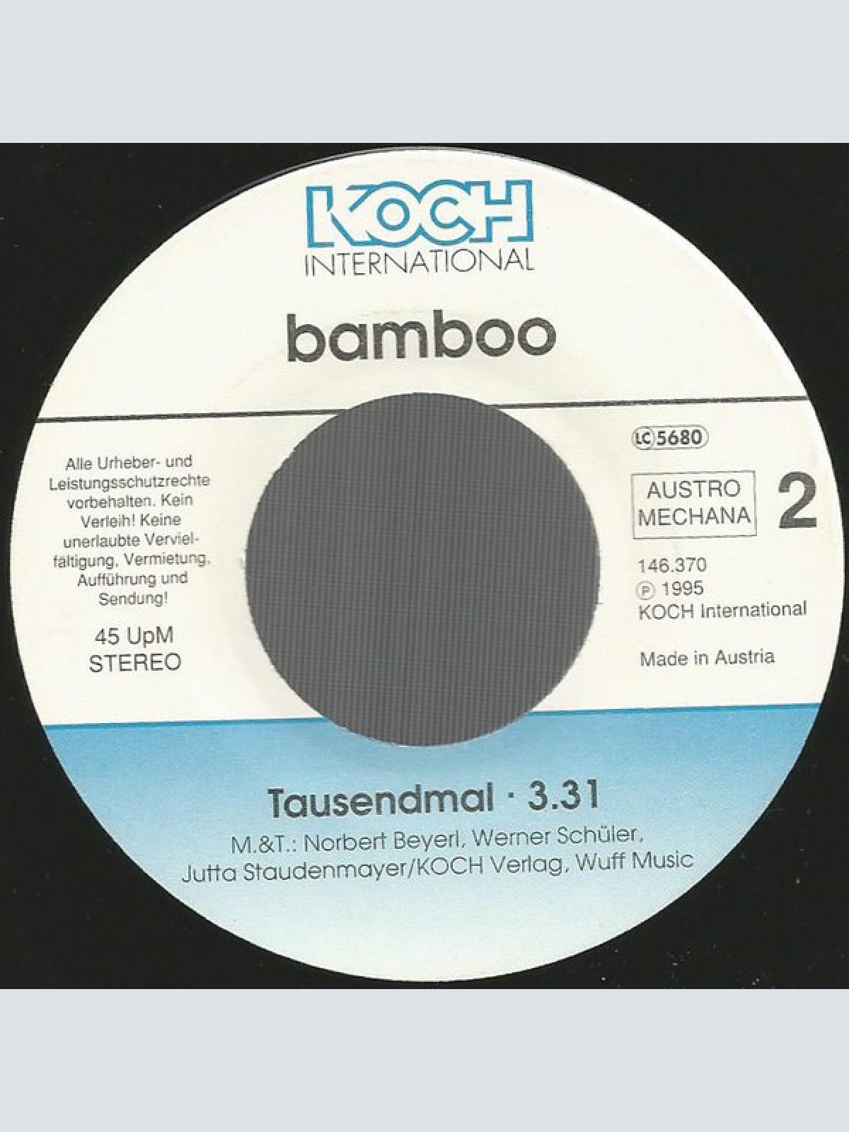 Vinyl / Bamboo (16) - Es Ist Nie Zu Spät