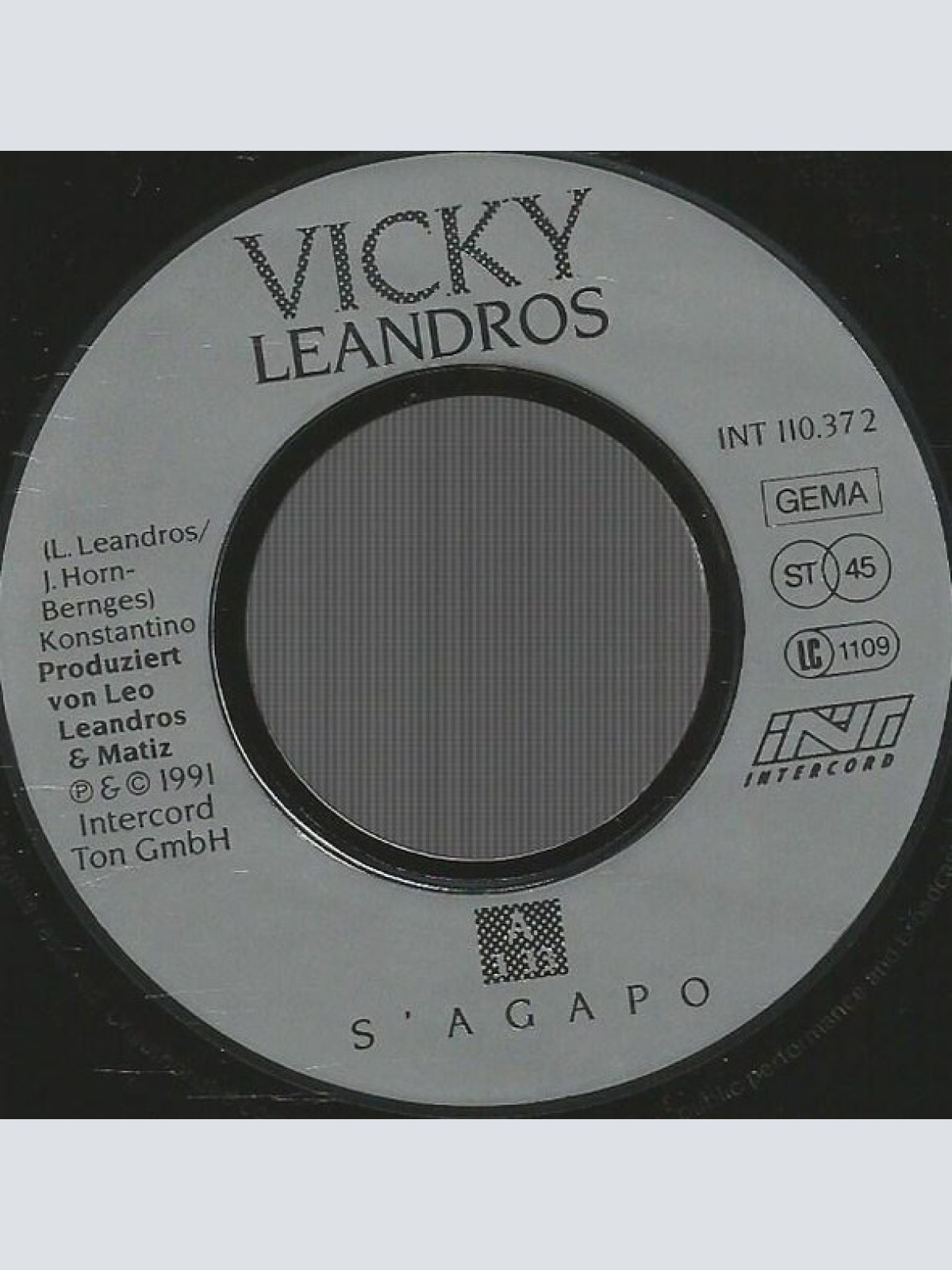 Vinyl / Vicky Leandros - S'agapo