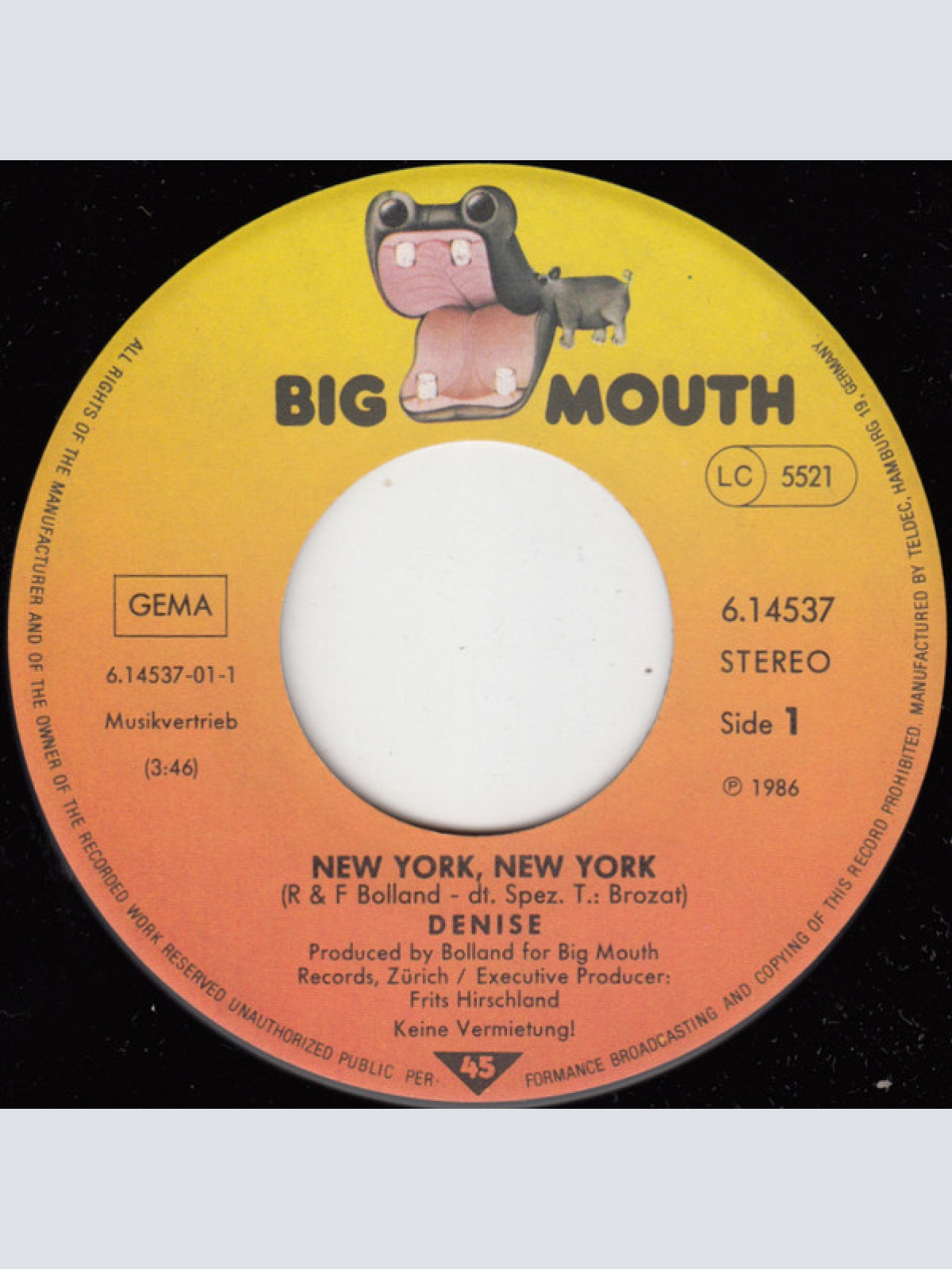 Vinyl / Denise (13) - New York, New York