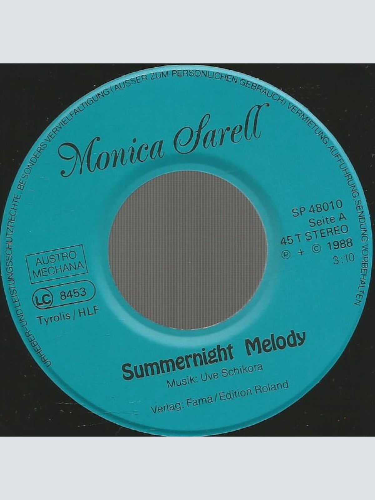 Vinyl / Monica Sarell - Summernight Melodie