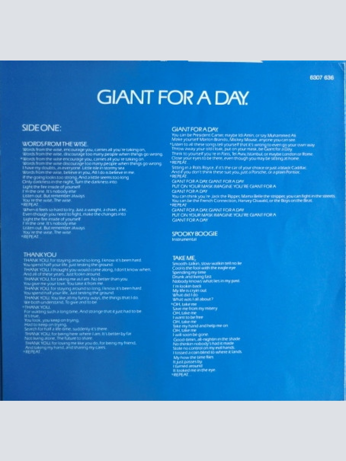 Vinyl / Gentle Giant - Giant For A Day