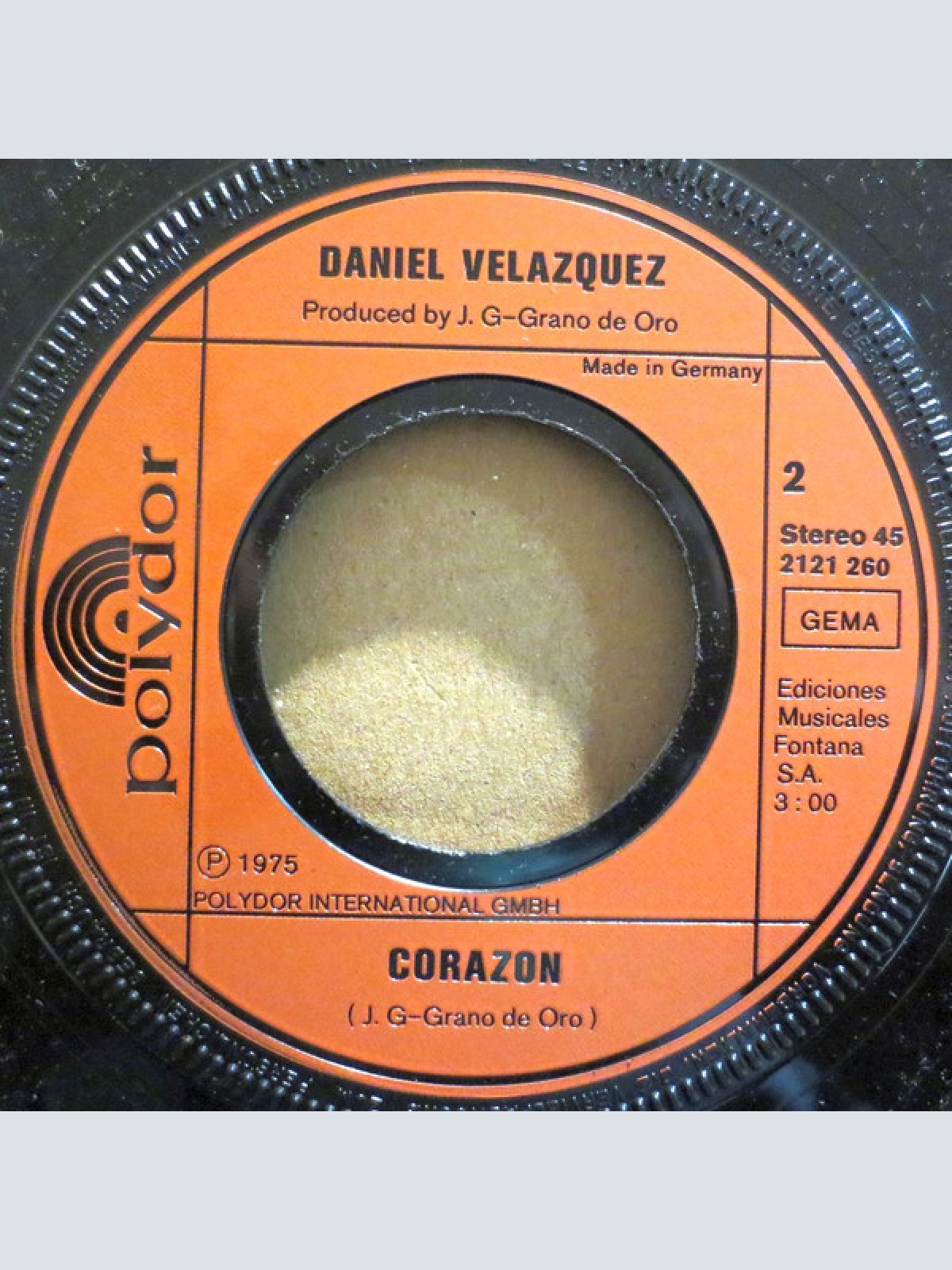 Vinyl / Daniel Velazquez - Bonita Niña / Corazón