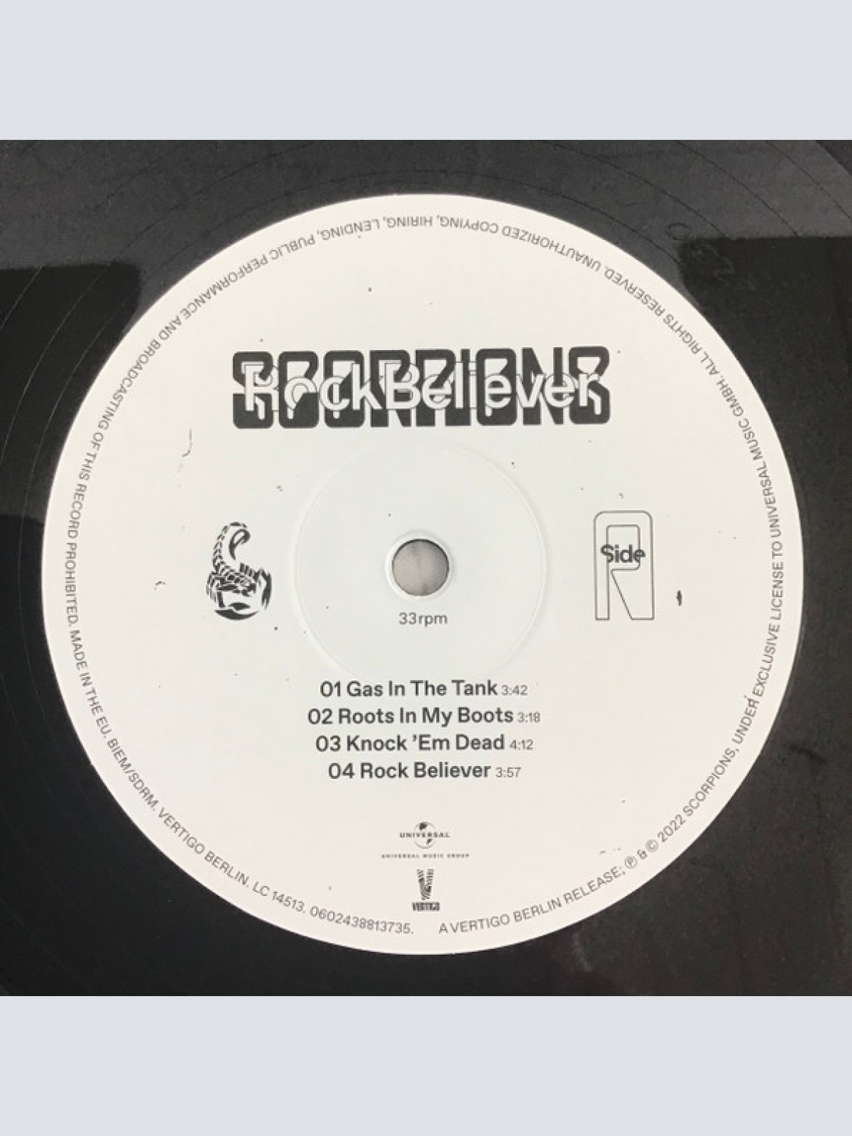 Vinyl / Scorpions - Rock Believer