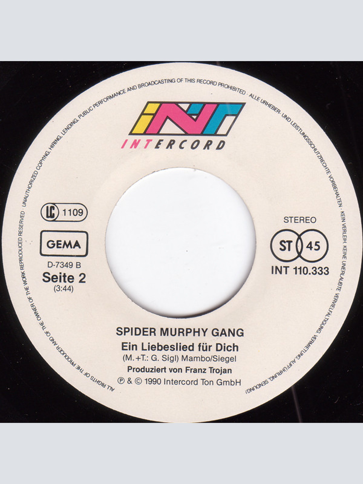 Vinyl / Spider Murphy Gang - Ich Grüsse Alle Und Den Rest Der Welt