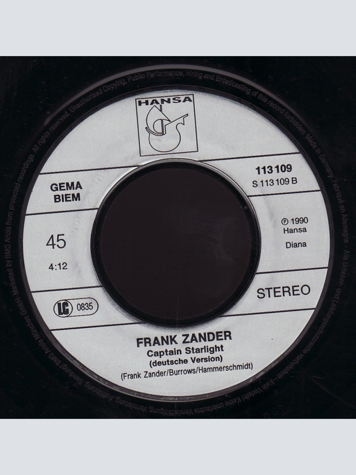 Vinyl / Frank Zander - Der Ur-Ur-Enkel Von Frankenstein - Remake '90