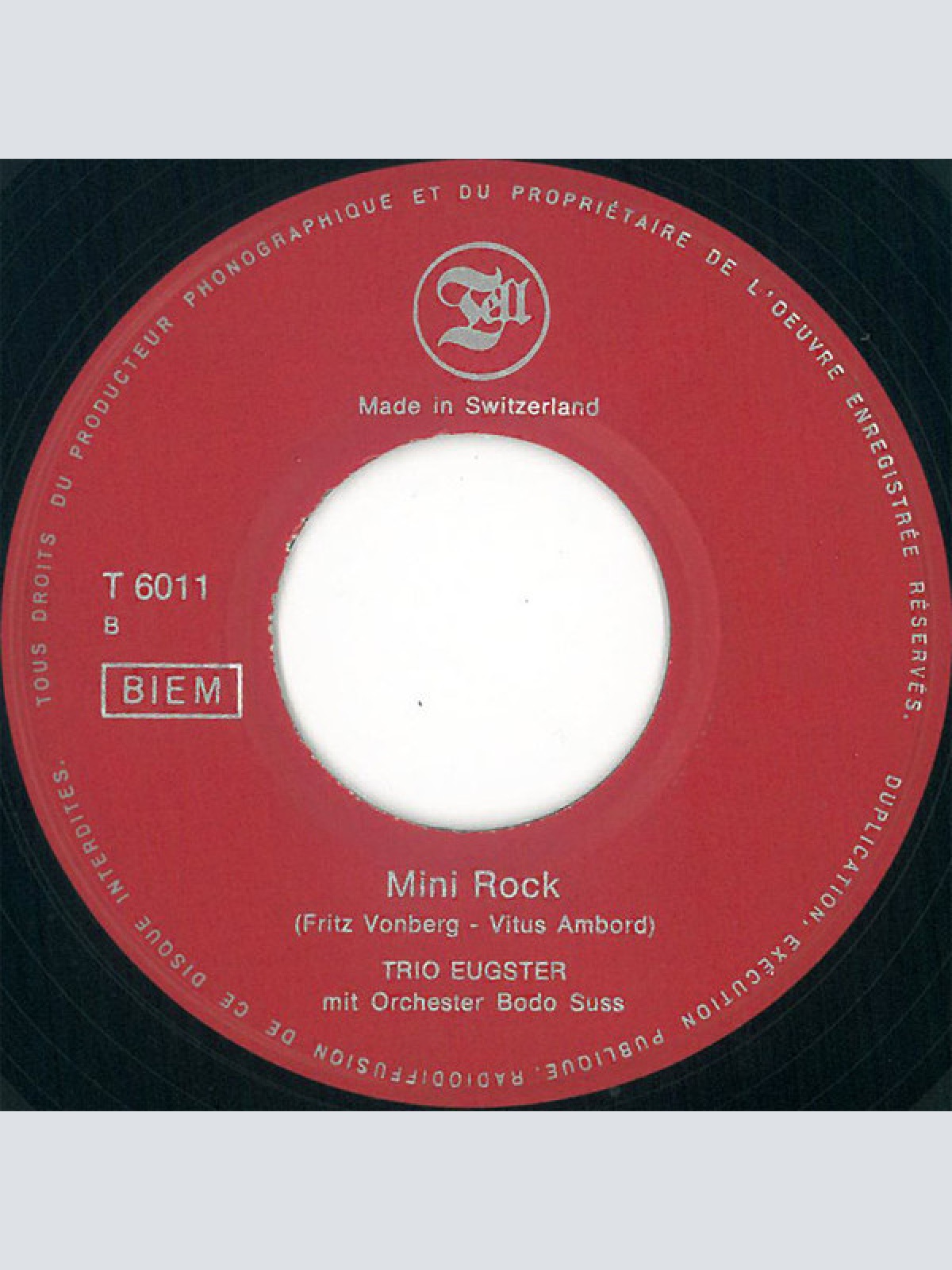 Vinyl / Trio Eugster - Mir Bruched Nu De Lohn