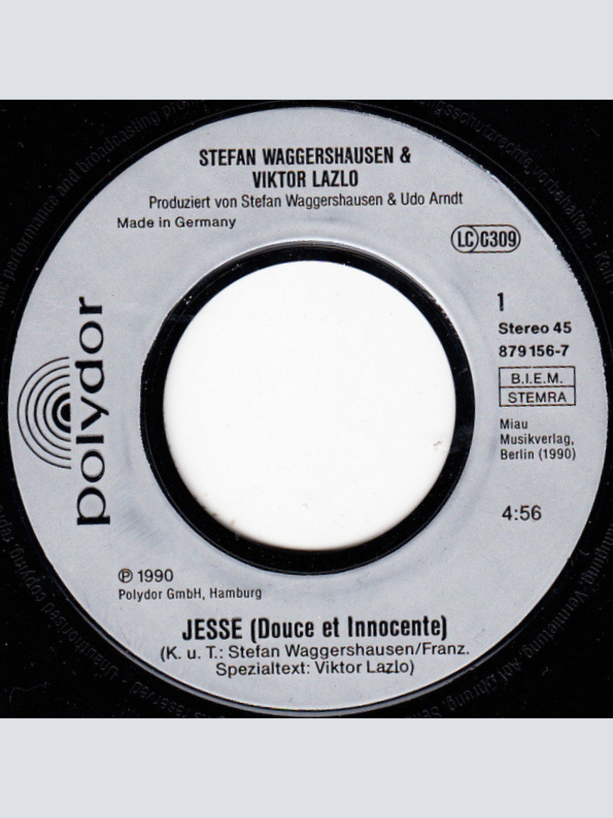 Vinyl / Stefan Waggershausen & Viktor Lazlo - Jesse (Douce Et Innocente)