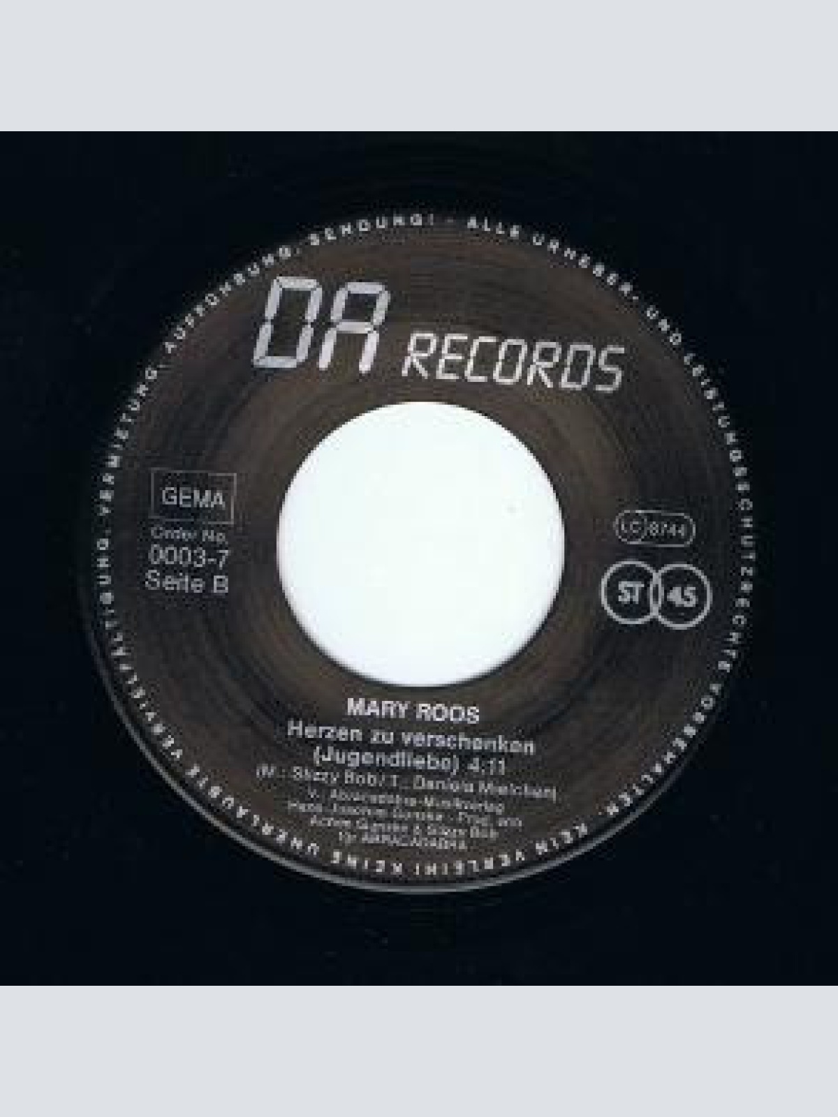 Vinyl / Mary Roos - Kann Denn Sünde Liebe Sein?