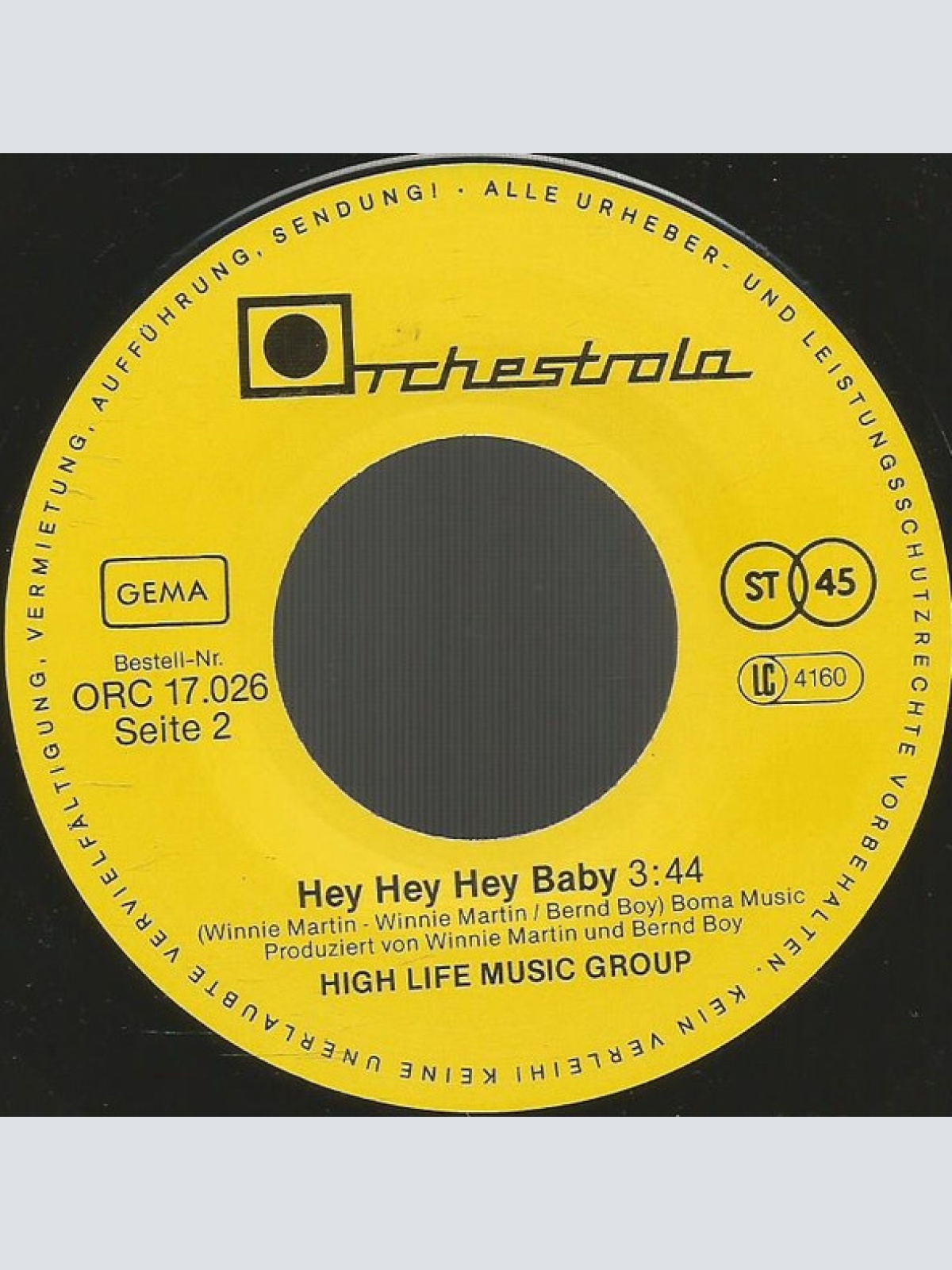 Vinyl / High Life Music Group* - Ab Ab Ab (In Den Sonnenschein)