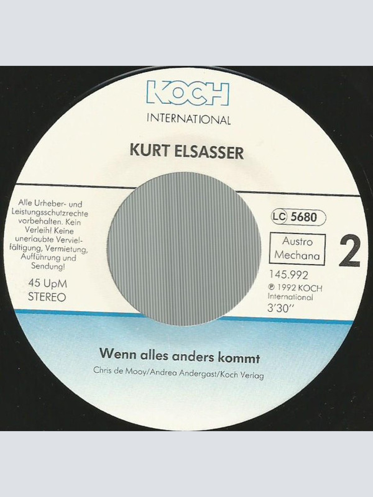 Vinyl / Kurt Elsasser - I Glaub I Hab' Di Wirklich Gern
