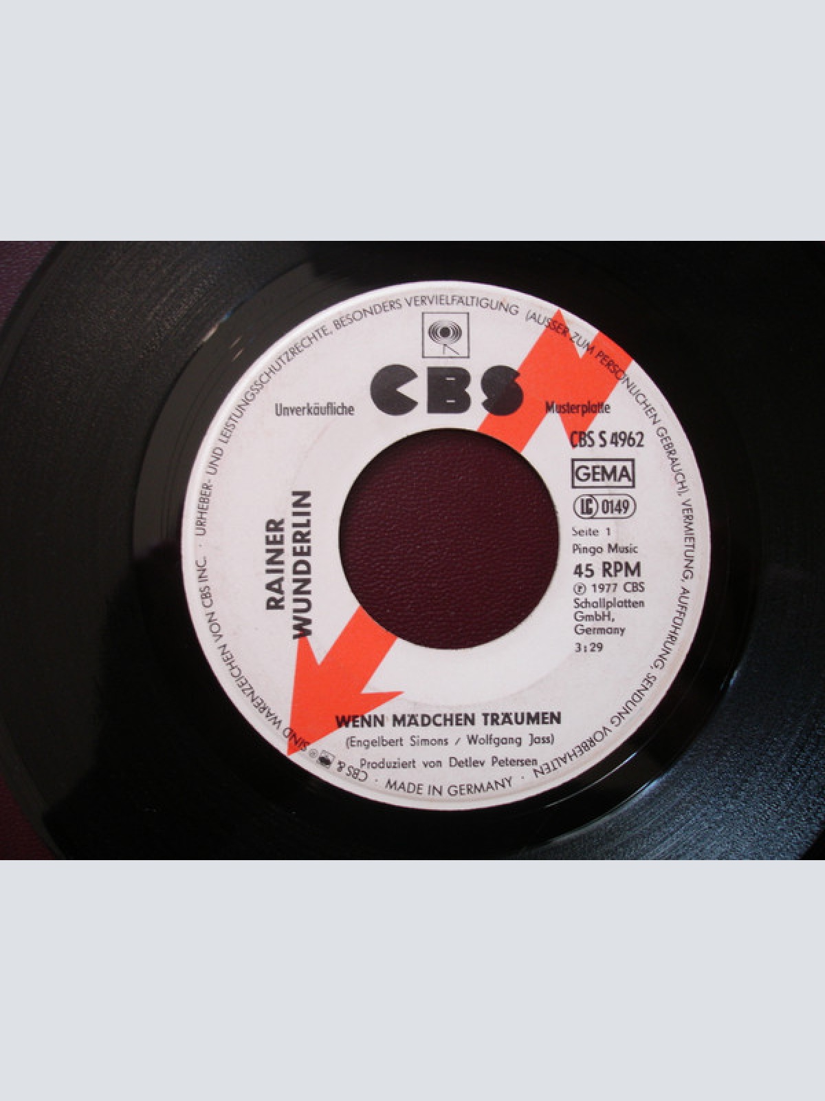 Vinyl / Rainer Wunderlin - Wenn Mädchen Träumen