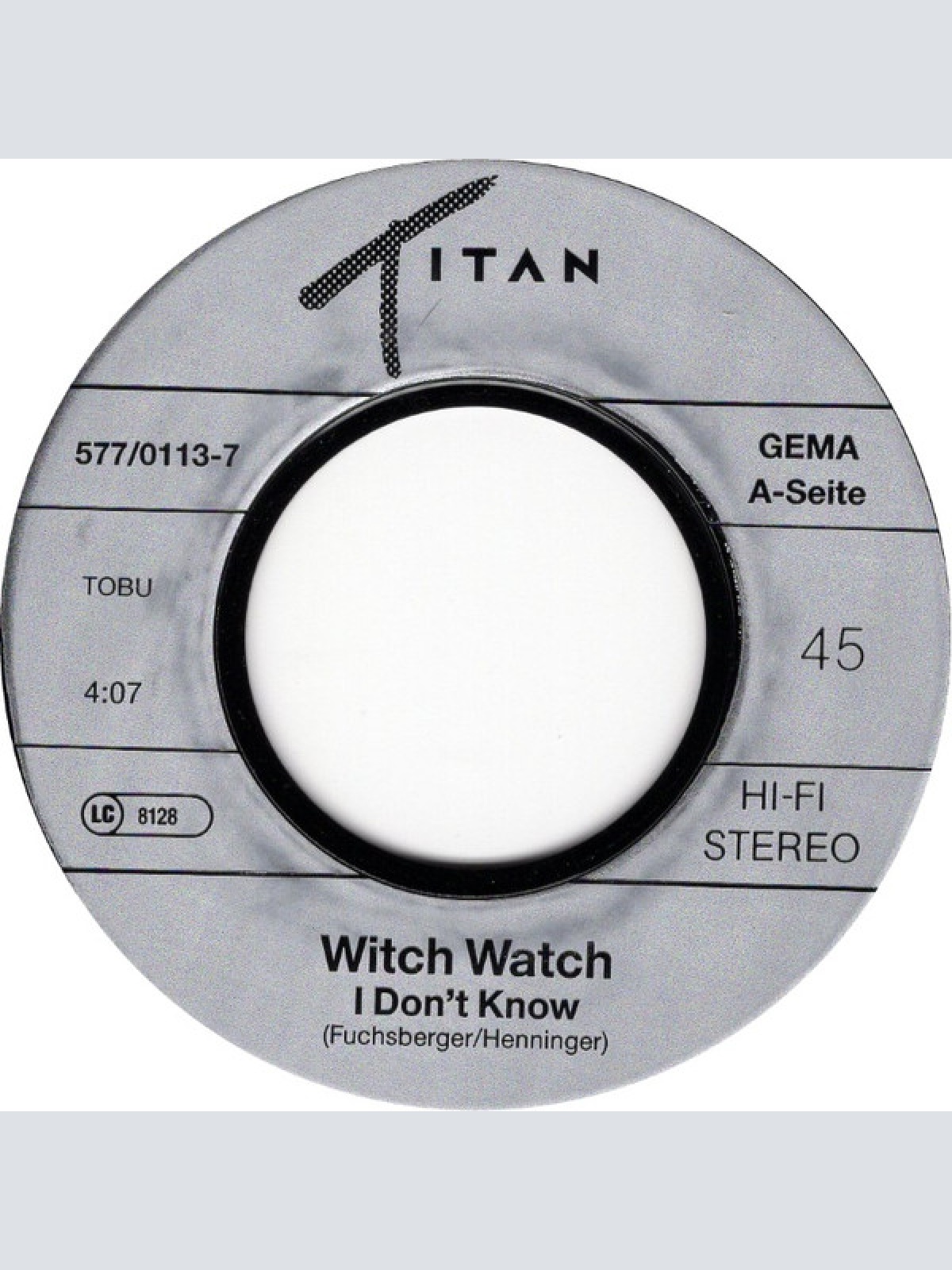 Vinyl / Witch Watch - I Don't Know