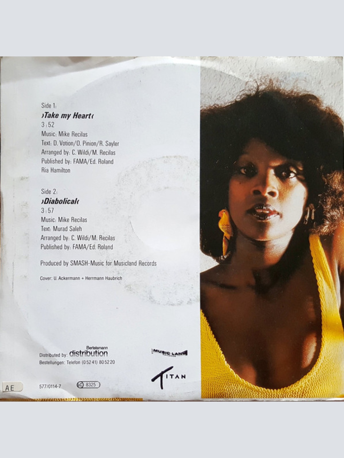 Vinyl / Ria Hamilton - Take My Heart