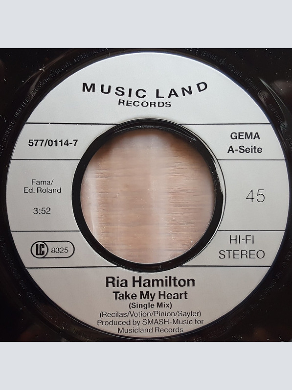 Vinyl / Ria Hamilton - Take My Heart
