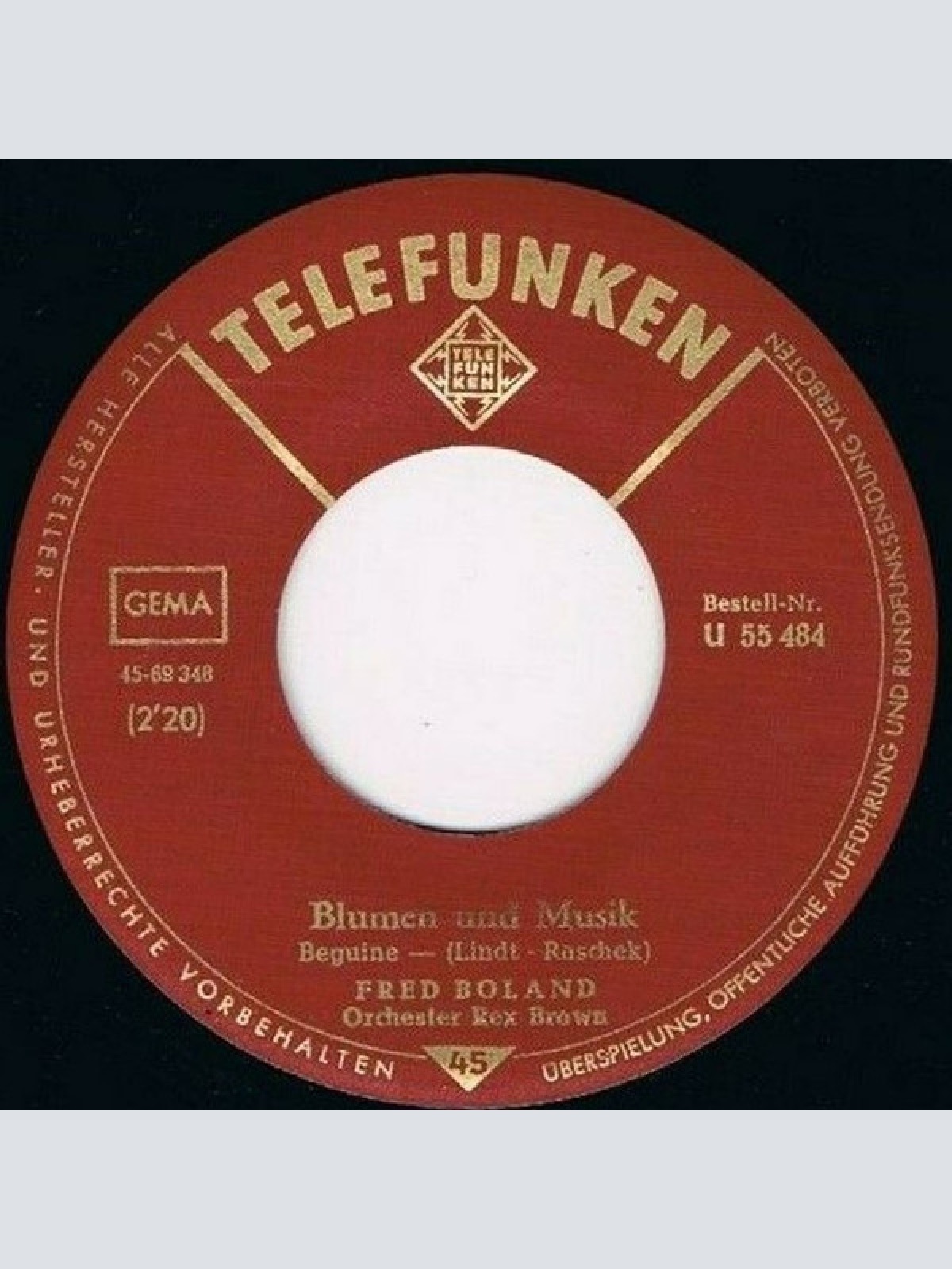 Vinyl / Fred Boland - Blumen Und Musik / Chansonier D'amour