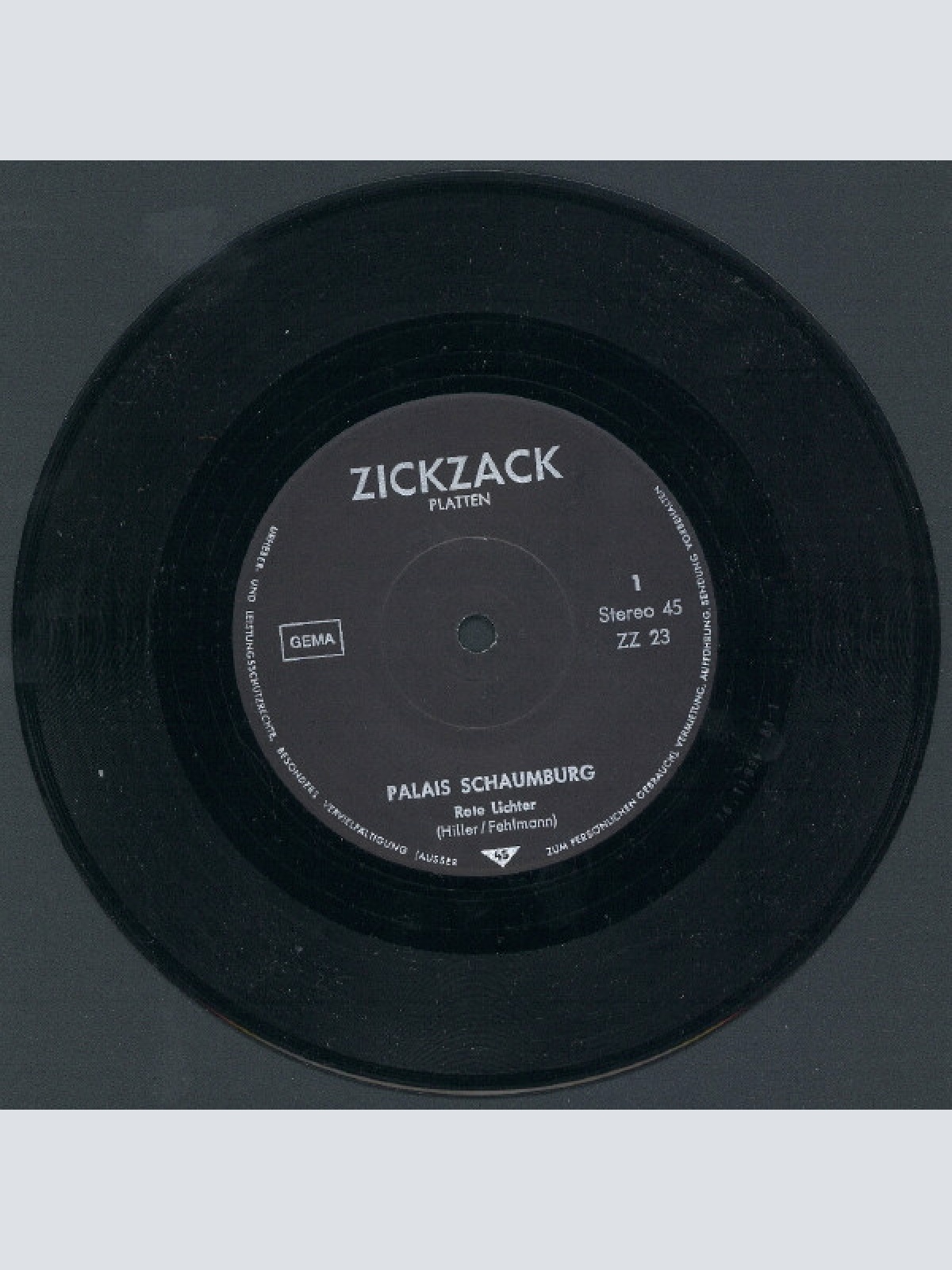 Vinyl / Palais Schaumburg - Rote Lichter / Macht Mich Glücklich Wie Nie