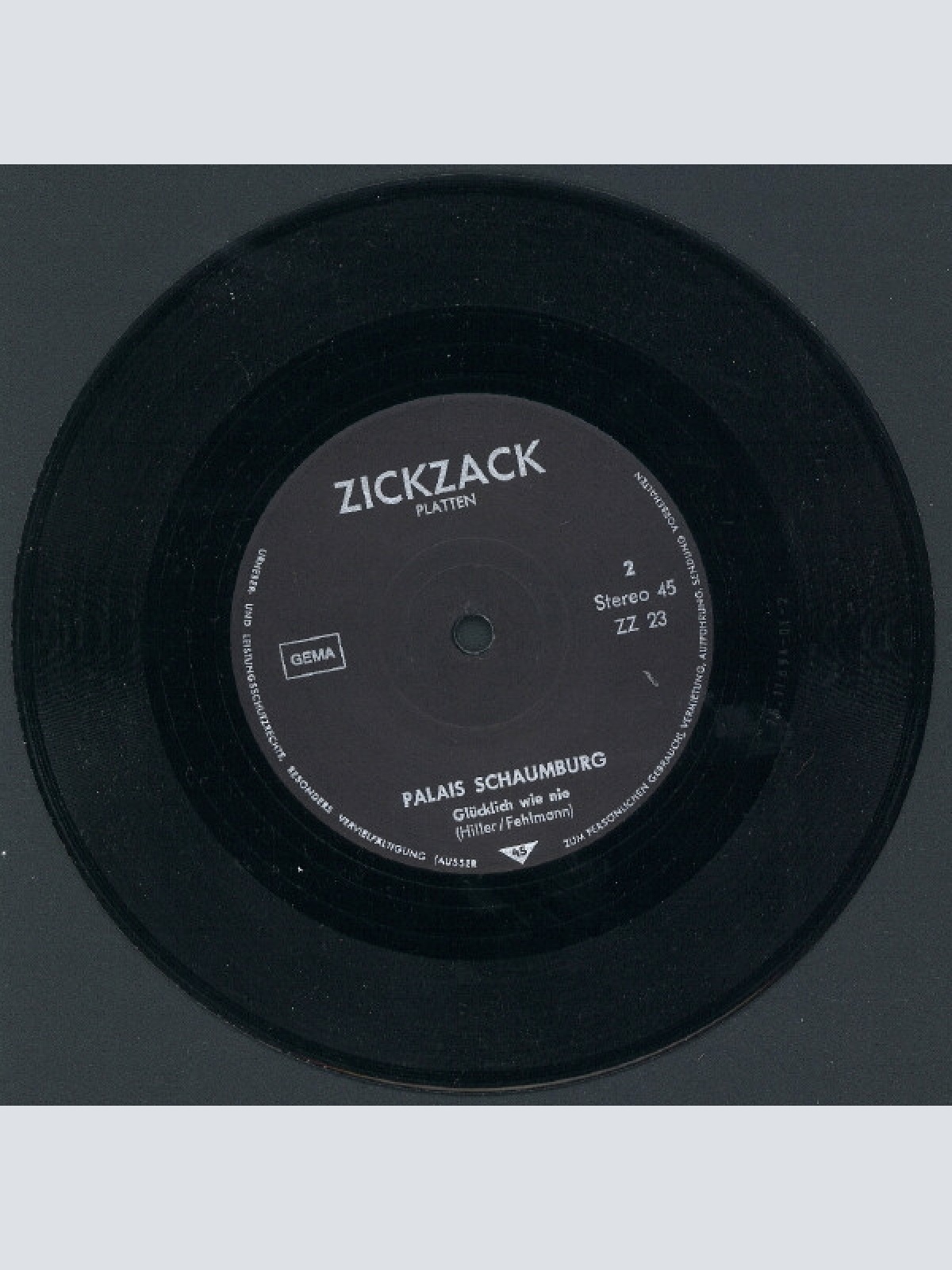 Vinyl / Palais Schaumburg - Rote Lichter / Macht Mich Glücklich Wie Nie