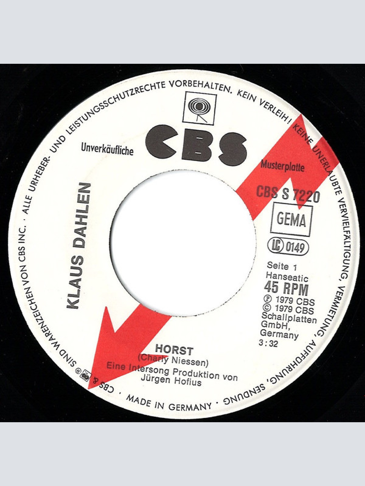 Vinyl / Klaus Dahlen - Horst